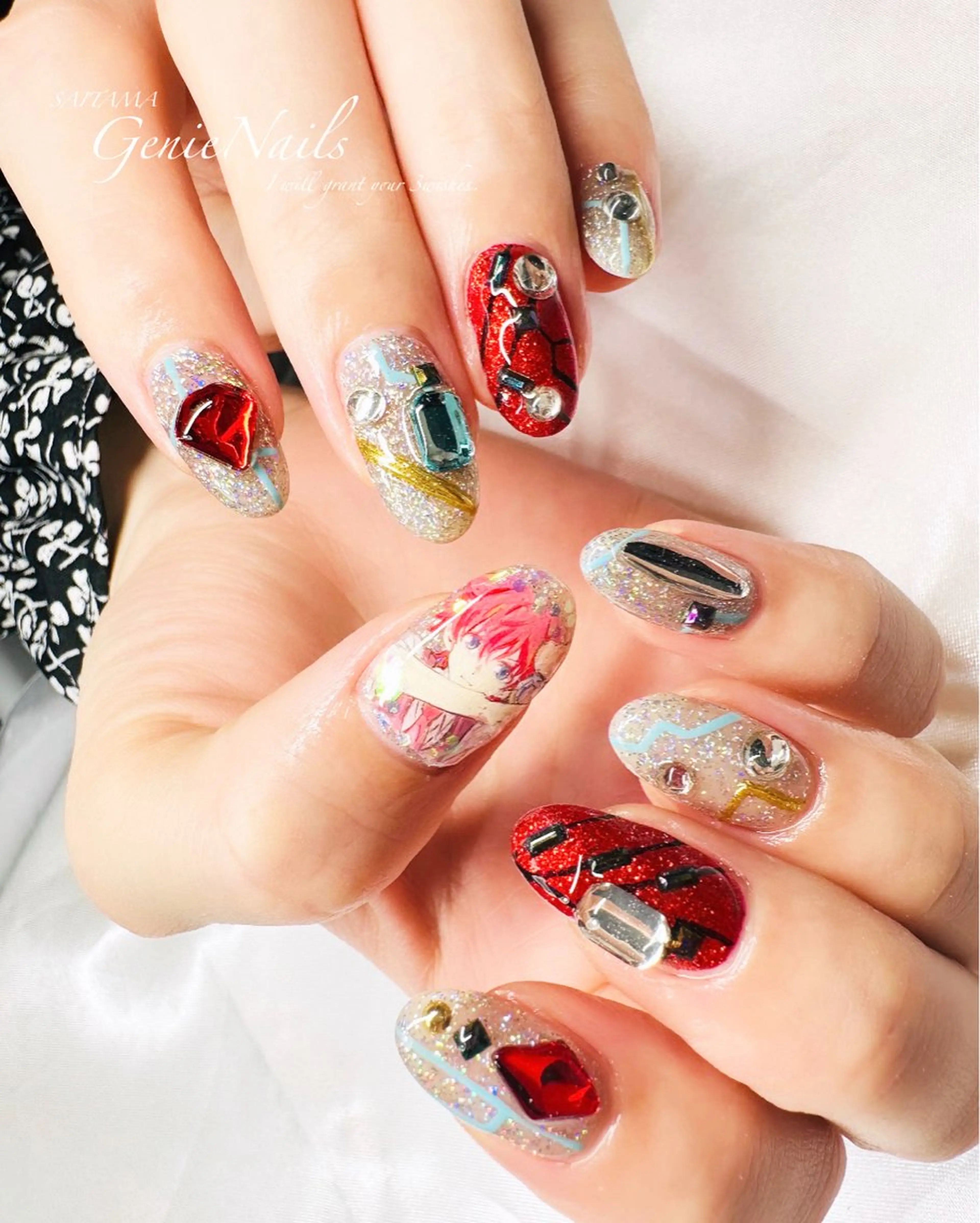 メンズ ネイル アートネイル フットネイル 持ち込み Genie Nailsのネイルデザイン