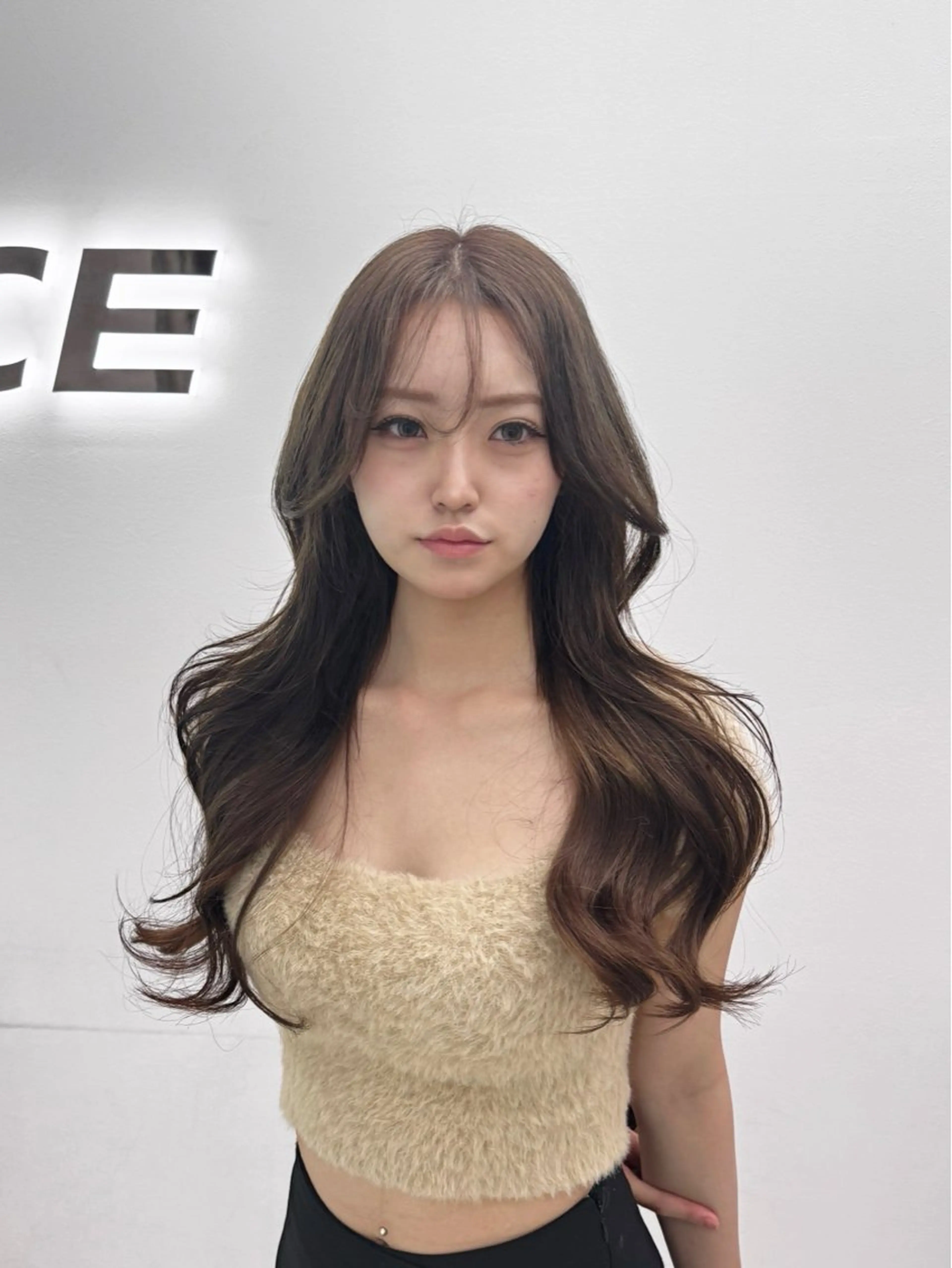 ロング 🤍韓国風透明髪🤍 レイヤー🤍きょうのヘアスタイル