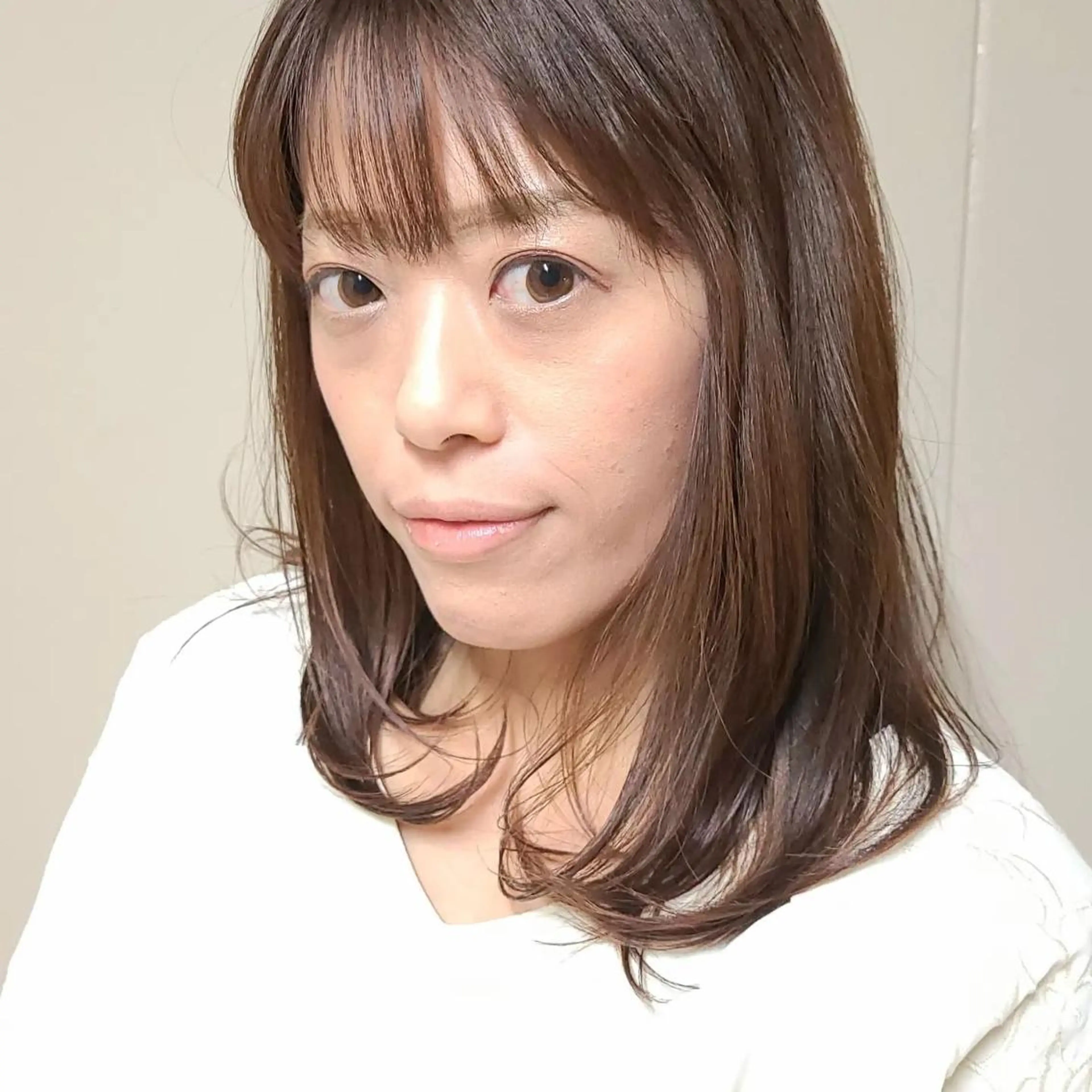 ミディアム 奈良 慎司のヘアスタイル