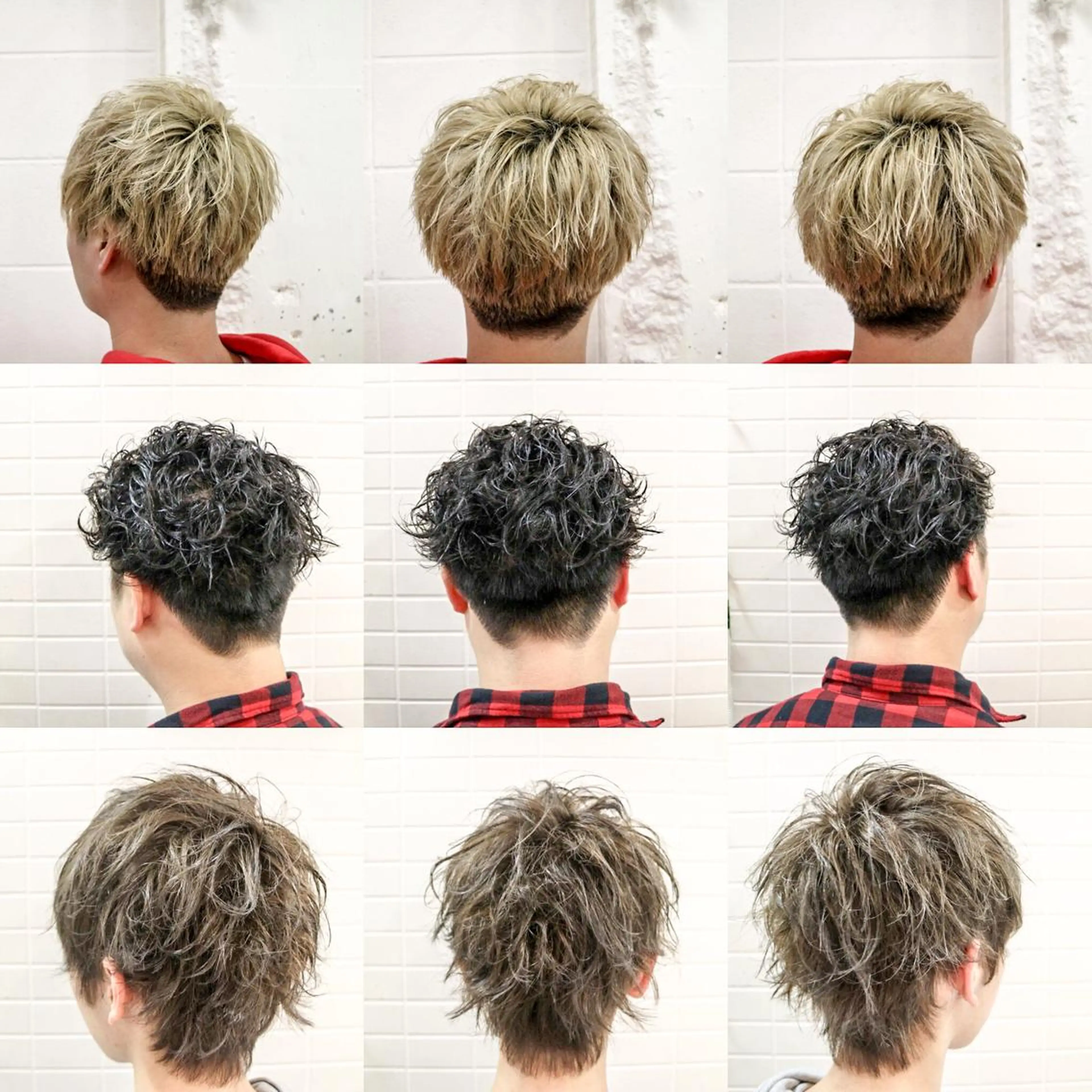 ショート カラー パーマ メンズ ⭐️口コミ5.0⭐️ 当日予約可能👌🏼のヘアスタイル