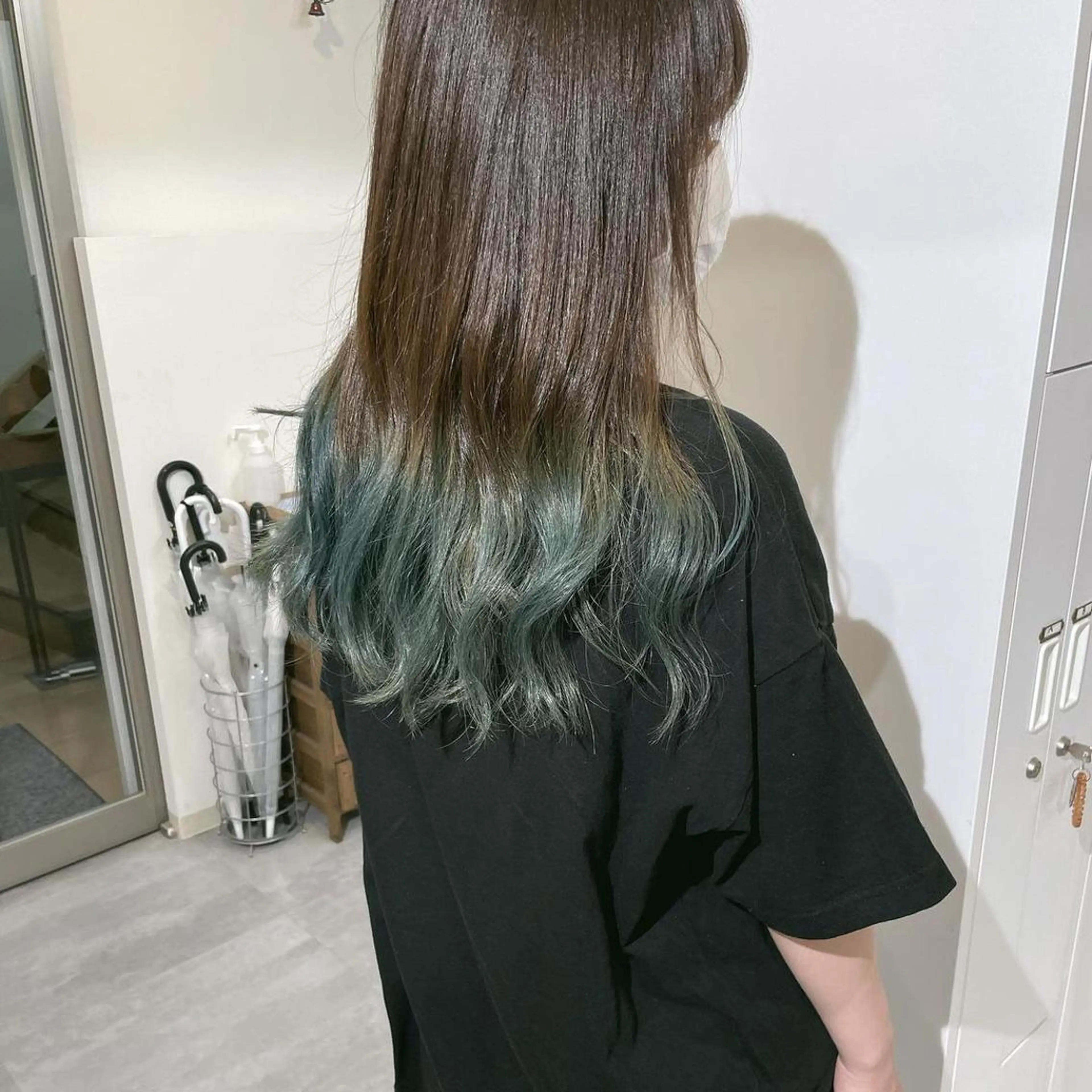 セミロング カラー 髪質改善 Noe心斎橋店のヘアスタイル