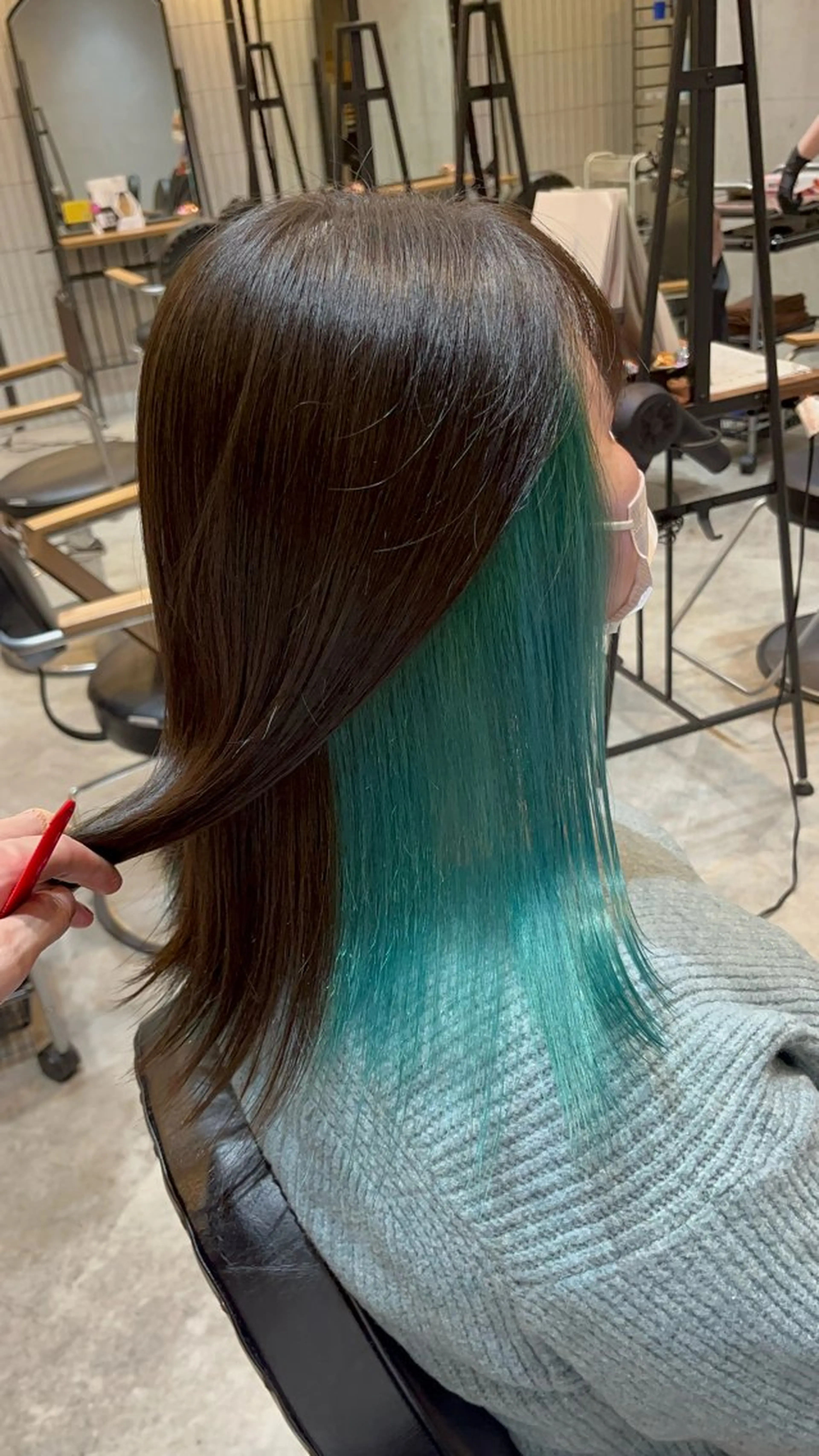 ミディアム カラー インナーカラー ヘアカラー トリートメント SALOWIN 栄３丁目店所属・福田 修平💎 髪質改善/美髪矯正のヘアスタイル