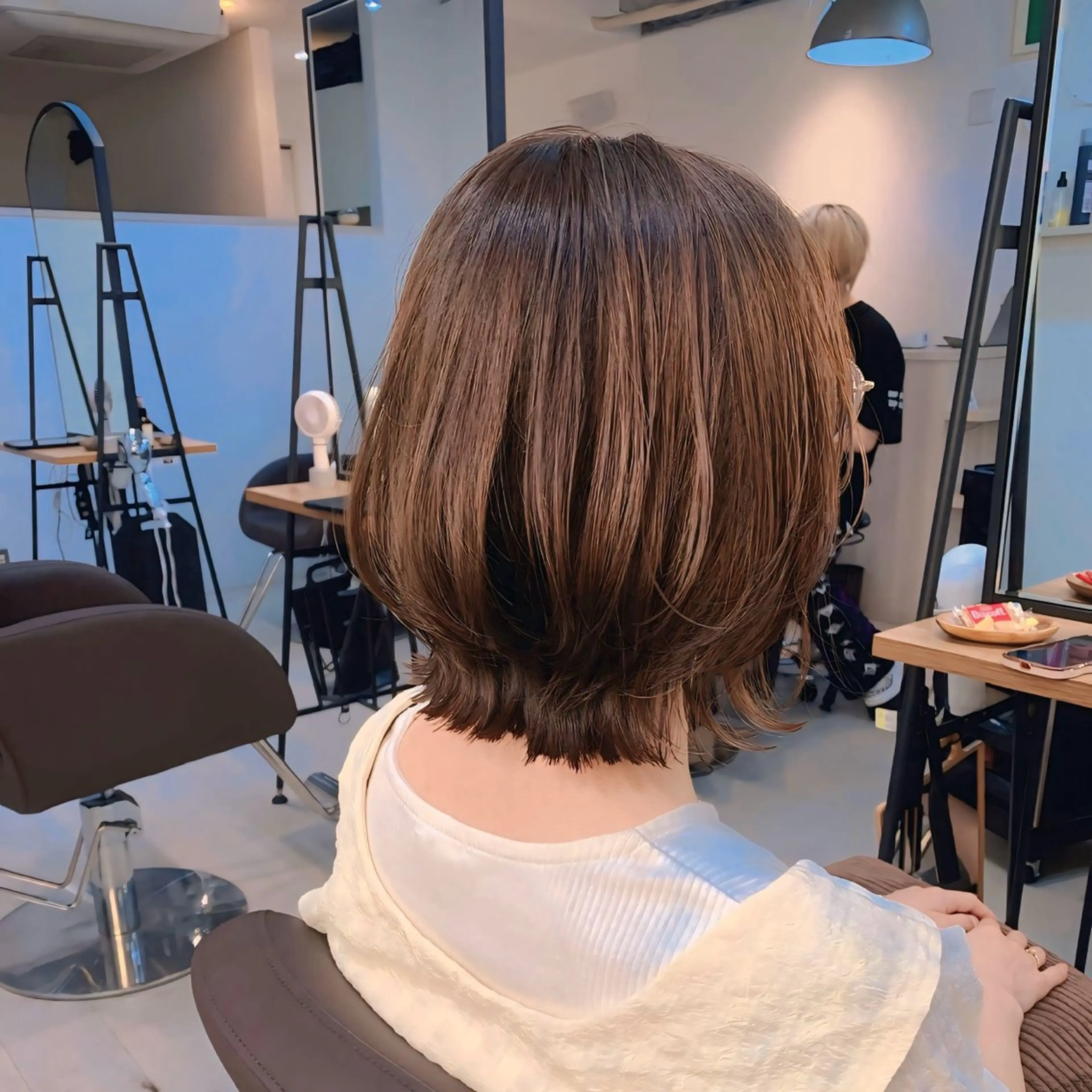 ミディアム カラー カット トリートメント 前田 健太のヘアスタイル