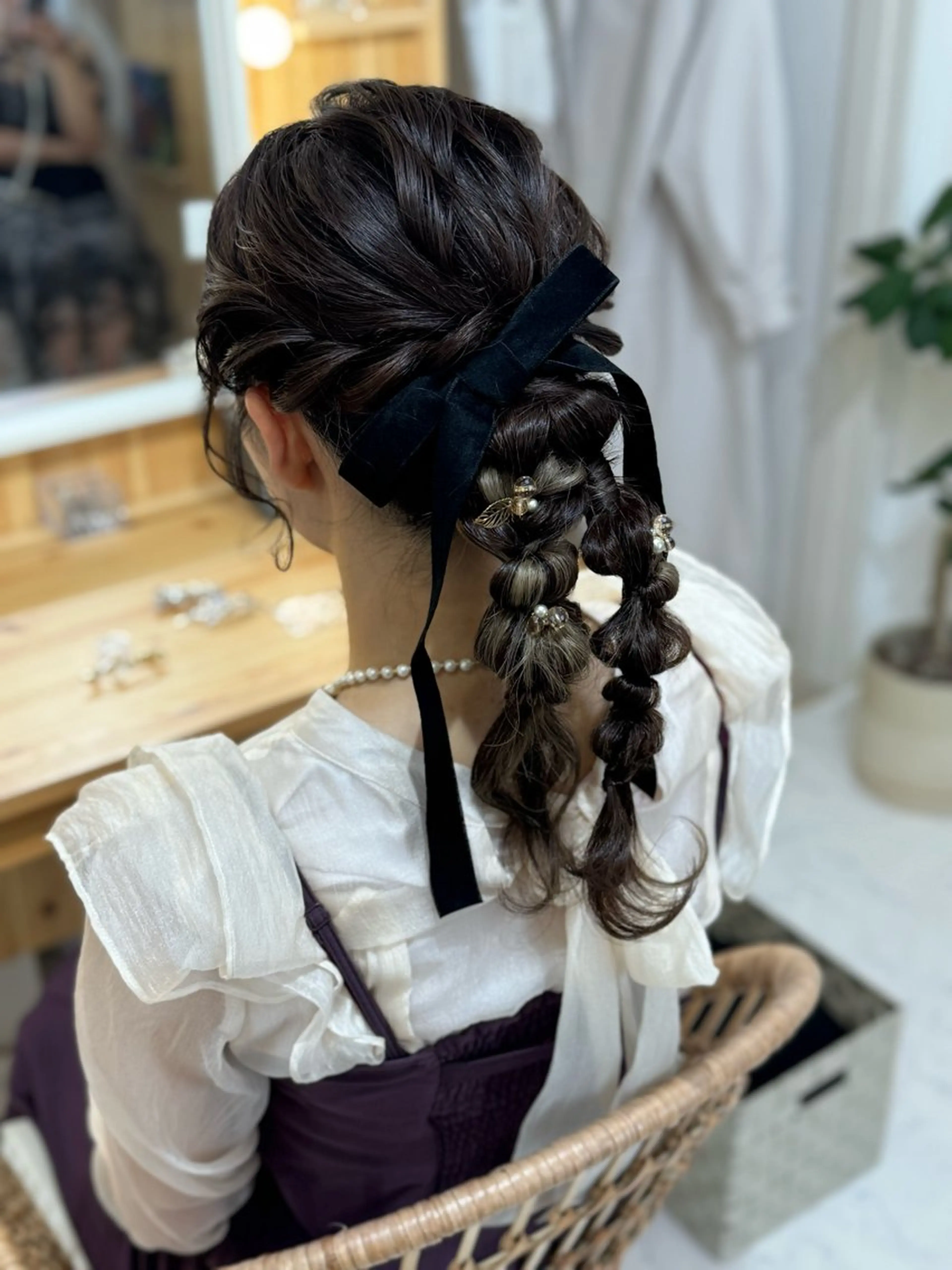 ヘアアレンジ ヘアセット 鷲見 望のヘアスタイル