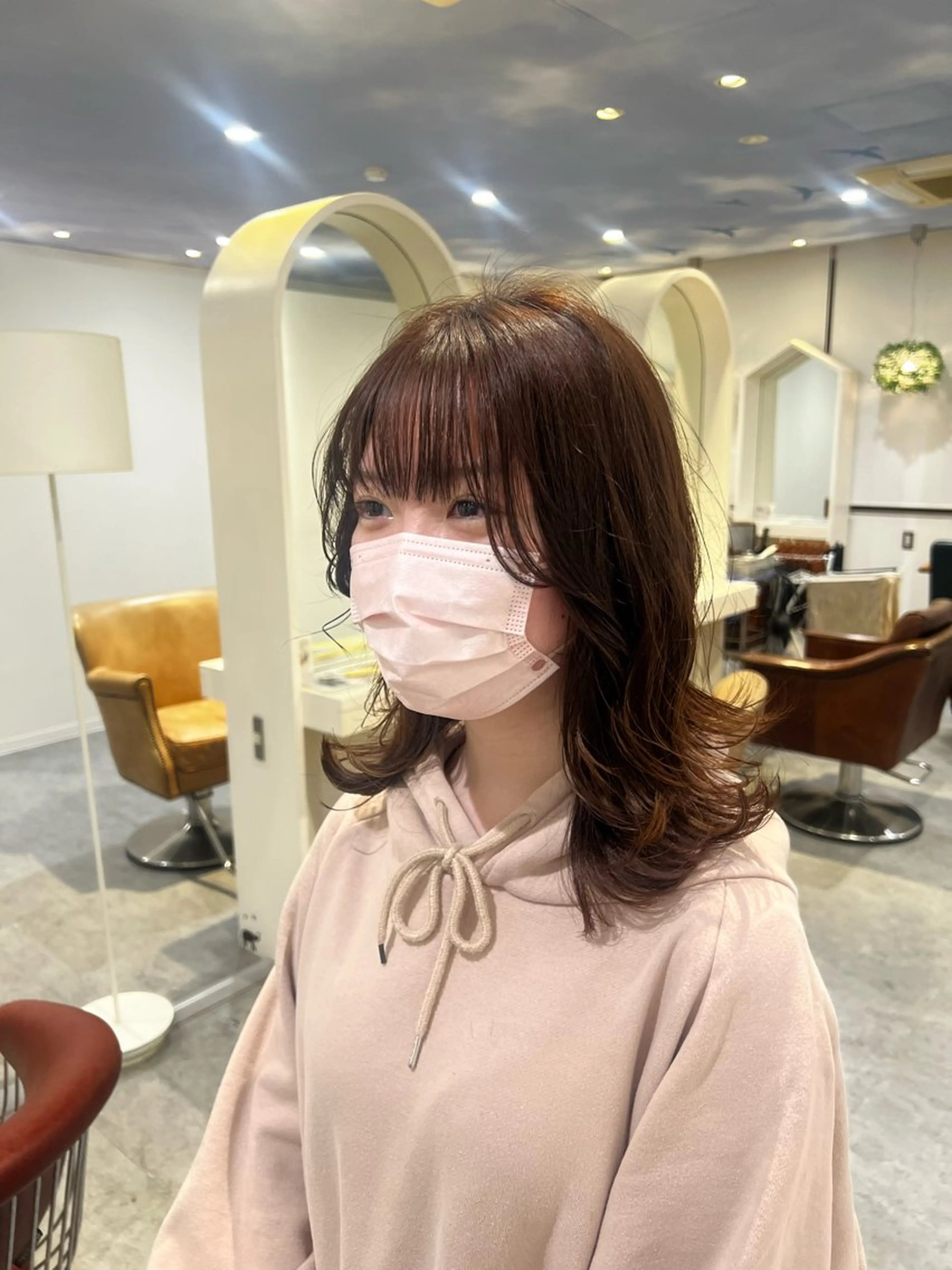 ミディアム レイヤーカット Aman  D'or所属・ショート/ボブ/東 千耀のヘアスタイル