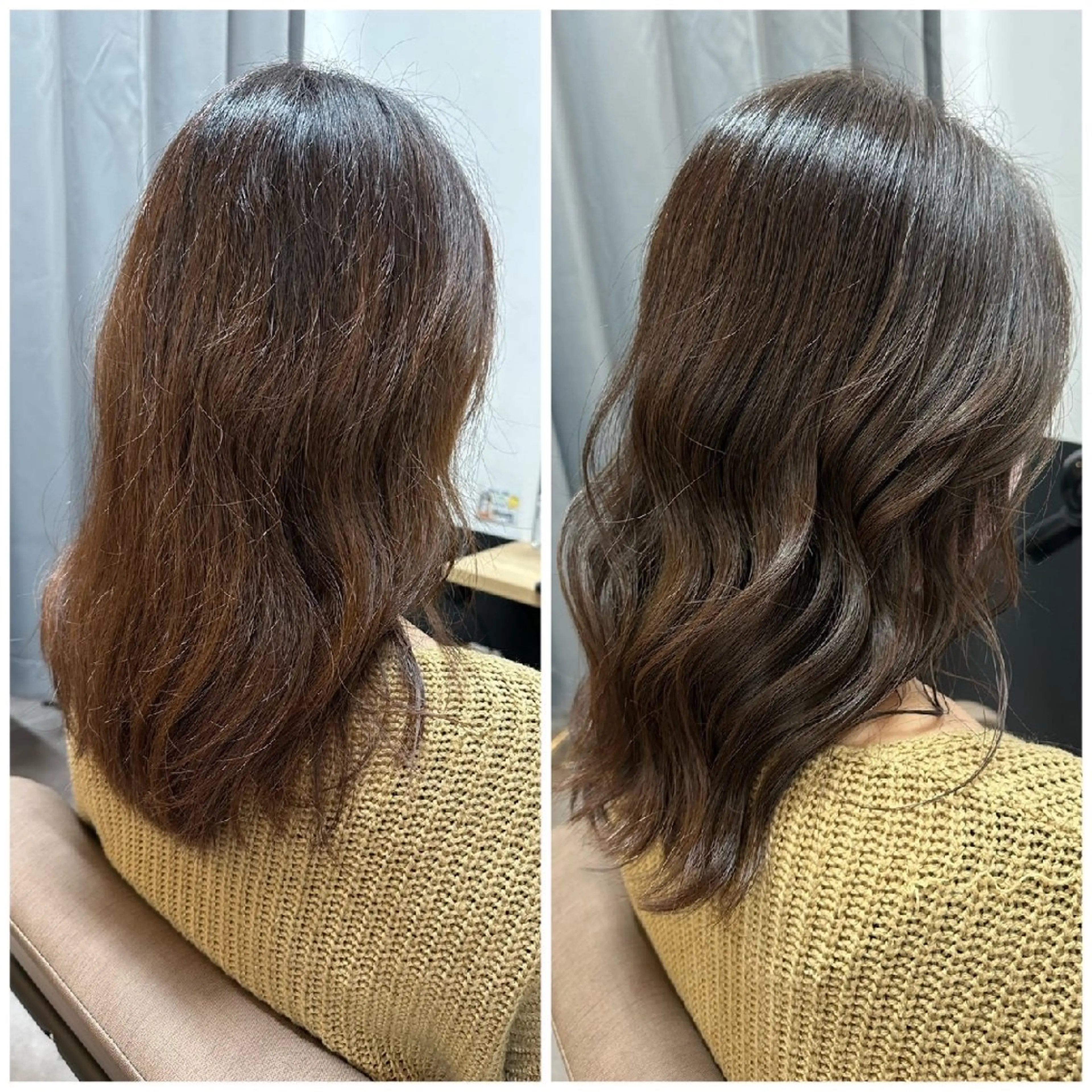 カラー セミロング カット ヘアカラー トリートメント TELAHAIR 船橋のヘアスタイル