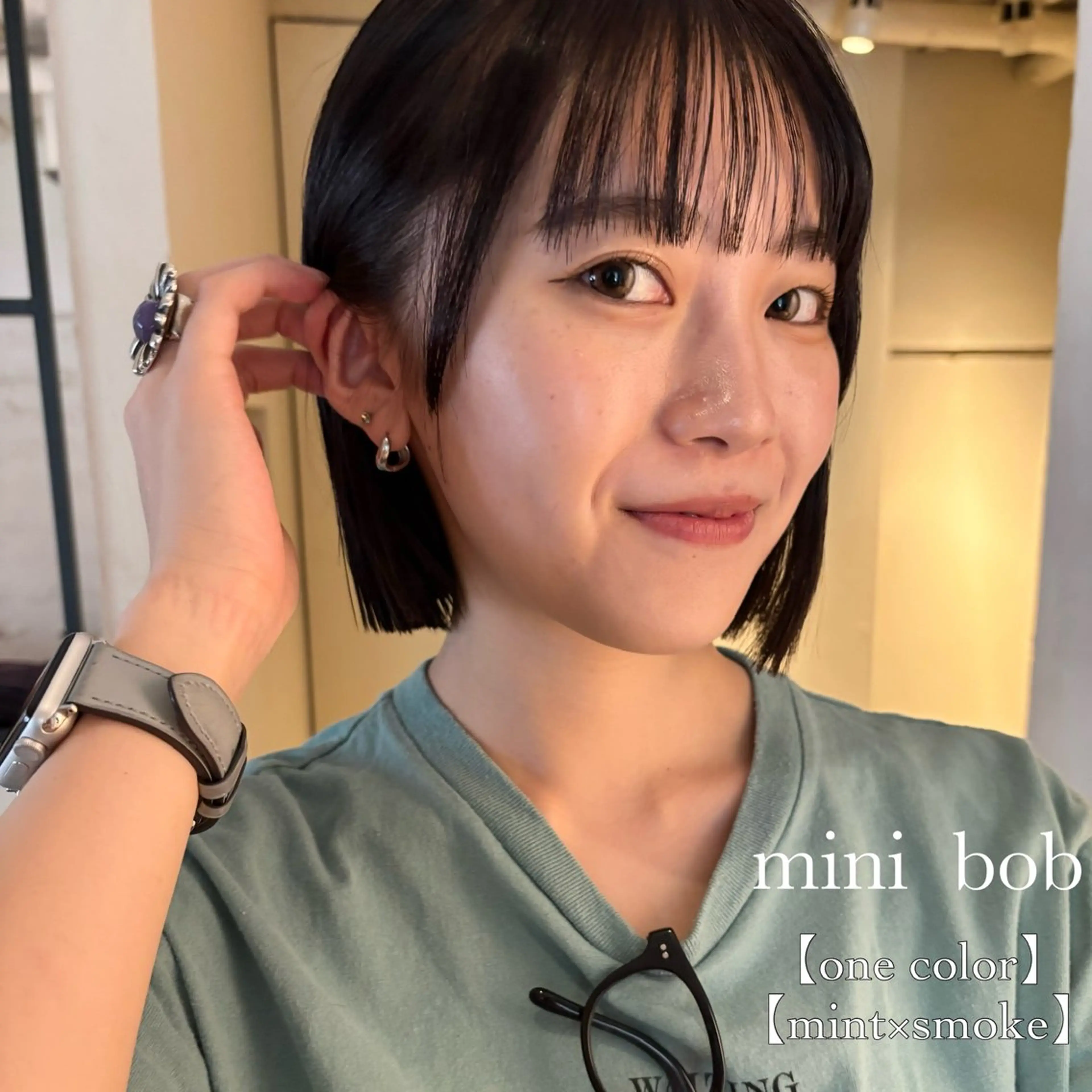 ショート カラー カット ヘアカラー ⌇透明感color 🌹ᴍᴇɢᴜᴍɪ ⌇のヘアスタイル
