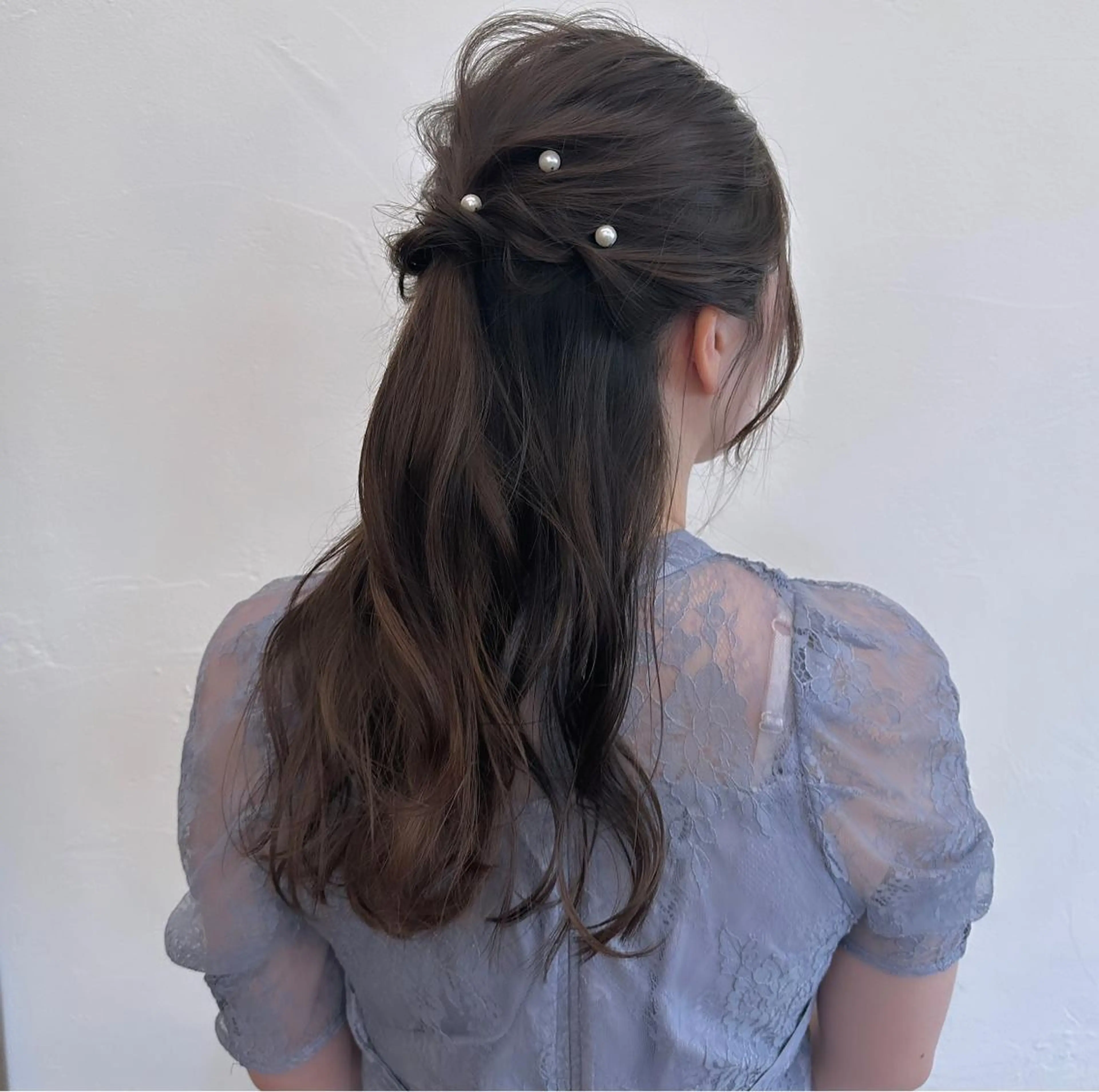 ロング カラー パーマ ヘアアレンジ メンズ キッズ ネイル マツエク・マツパ アイブロウ ヘアセット 顔周りcut/ 艶ワンカラー♥ちさきのヘアスタイル