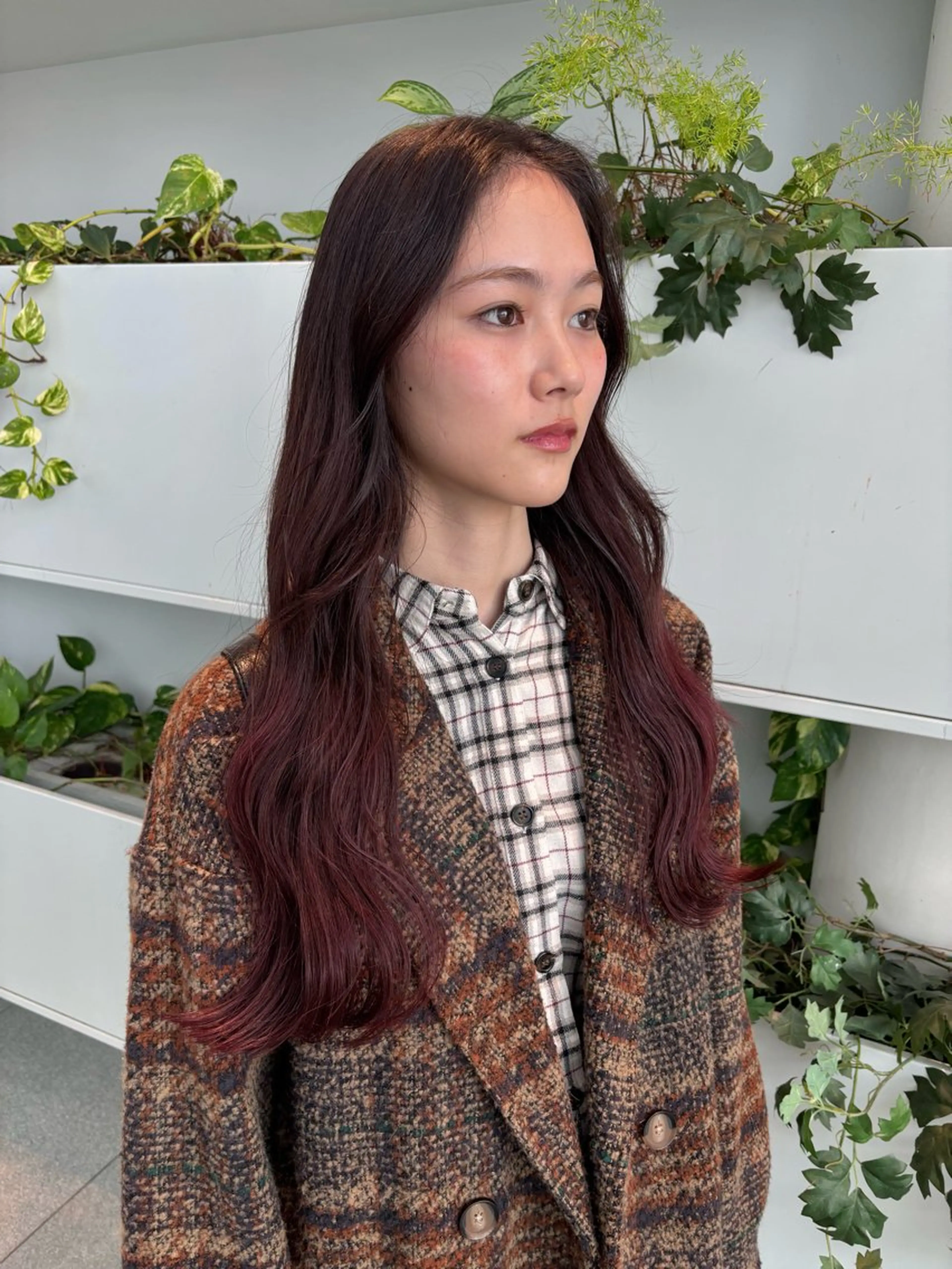 ロング カラー ブリーチ デザインカラー グラデーションカラー ブリーチなしカラー ヘアカラー トリートメント くさかみさき🌼暖色 /韓国風/オタク🌼のヘアスタイル