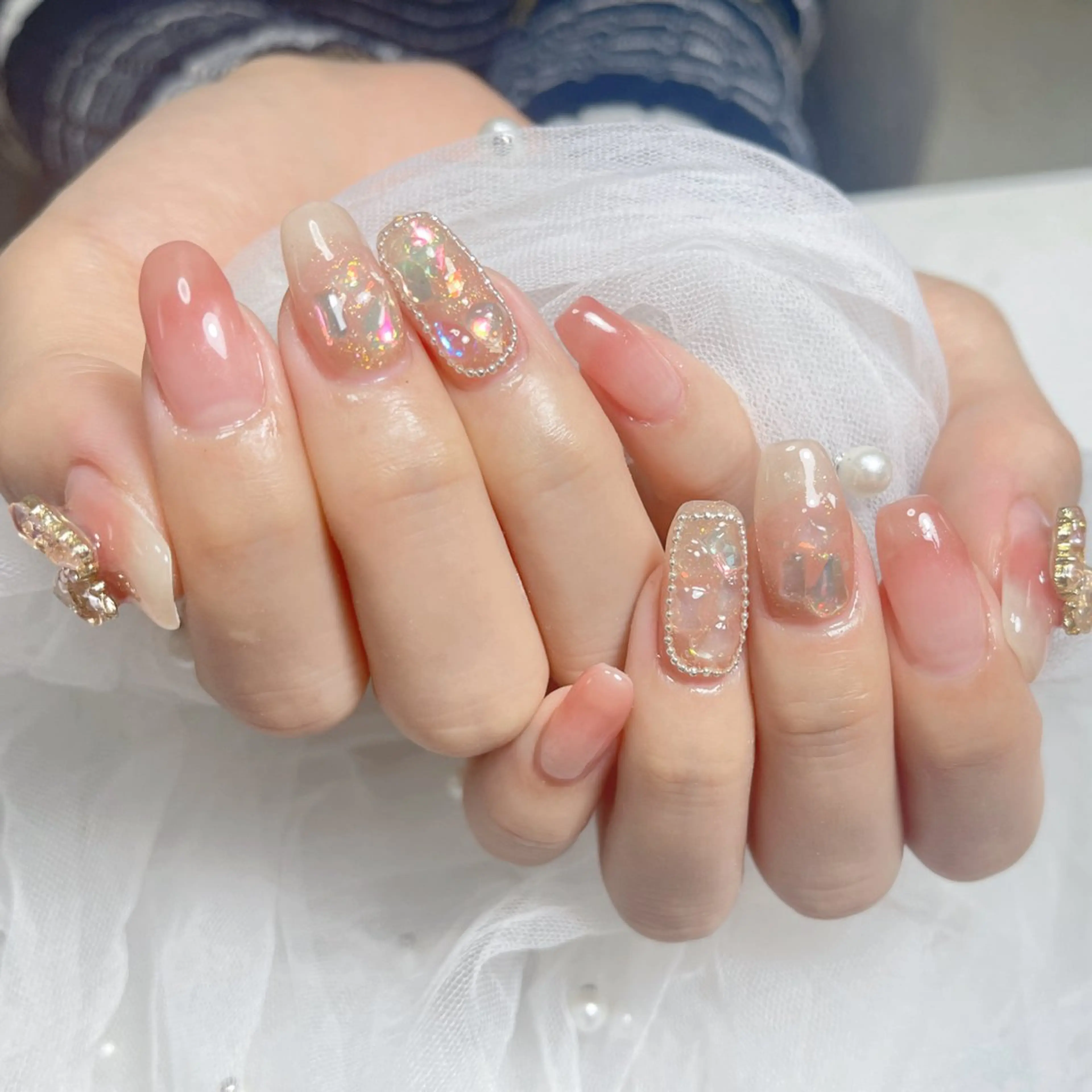ネイル ハンドネイル 🎀ネイルサロン エクラYUI🎀のネイルデザイン