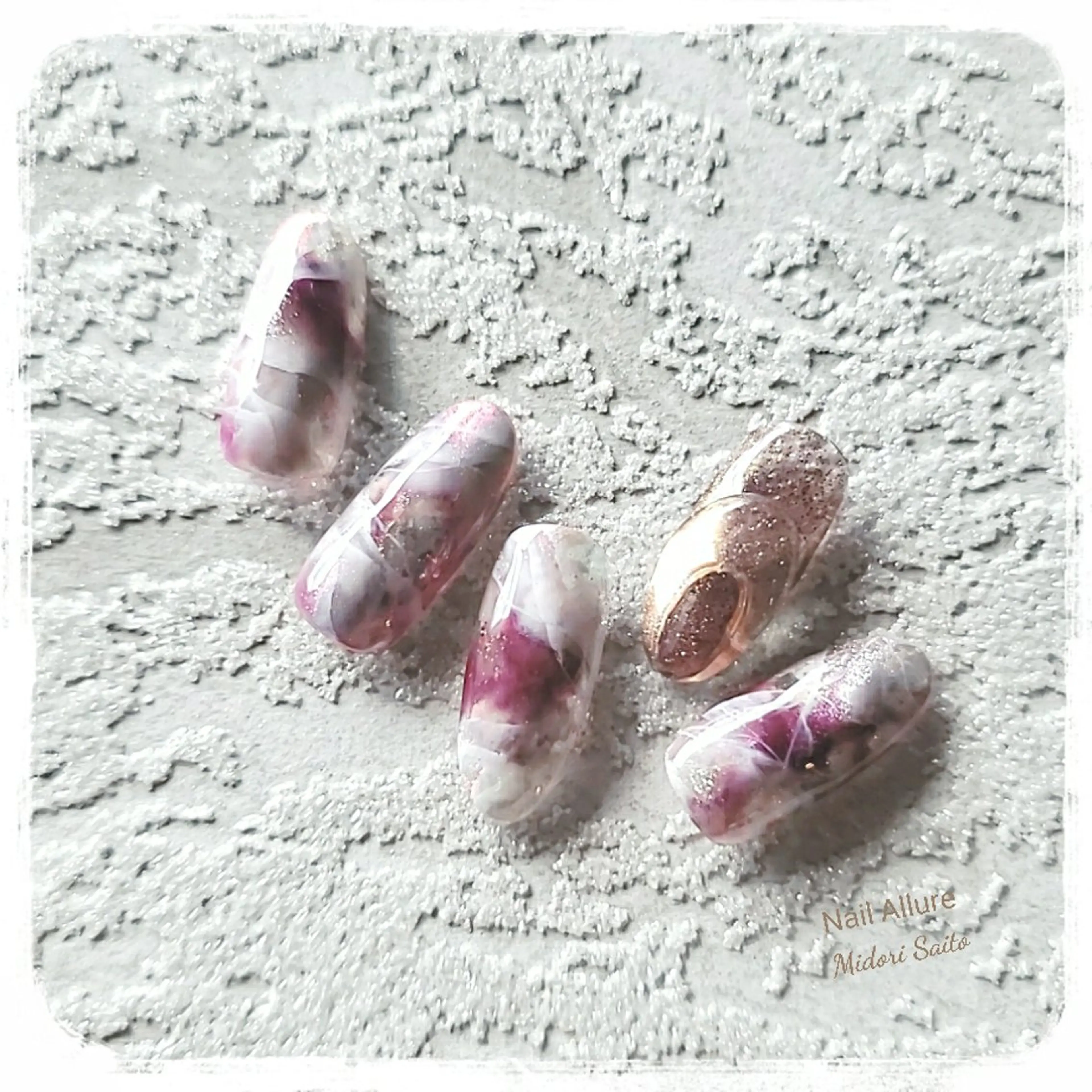 ネイル ニュアンスネイル オフィスネイル Nail Allure(ネイル アルーア)所属・Nail Allureのネイルデザイン