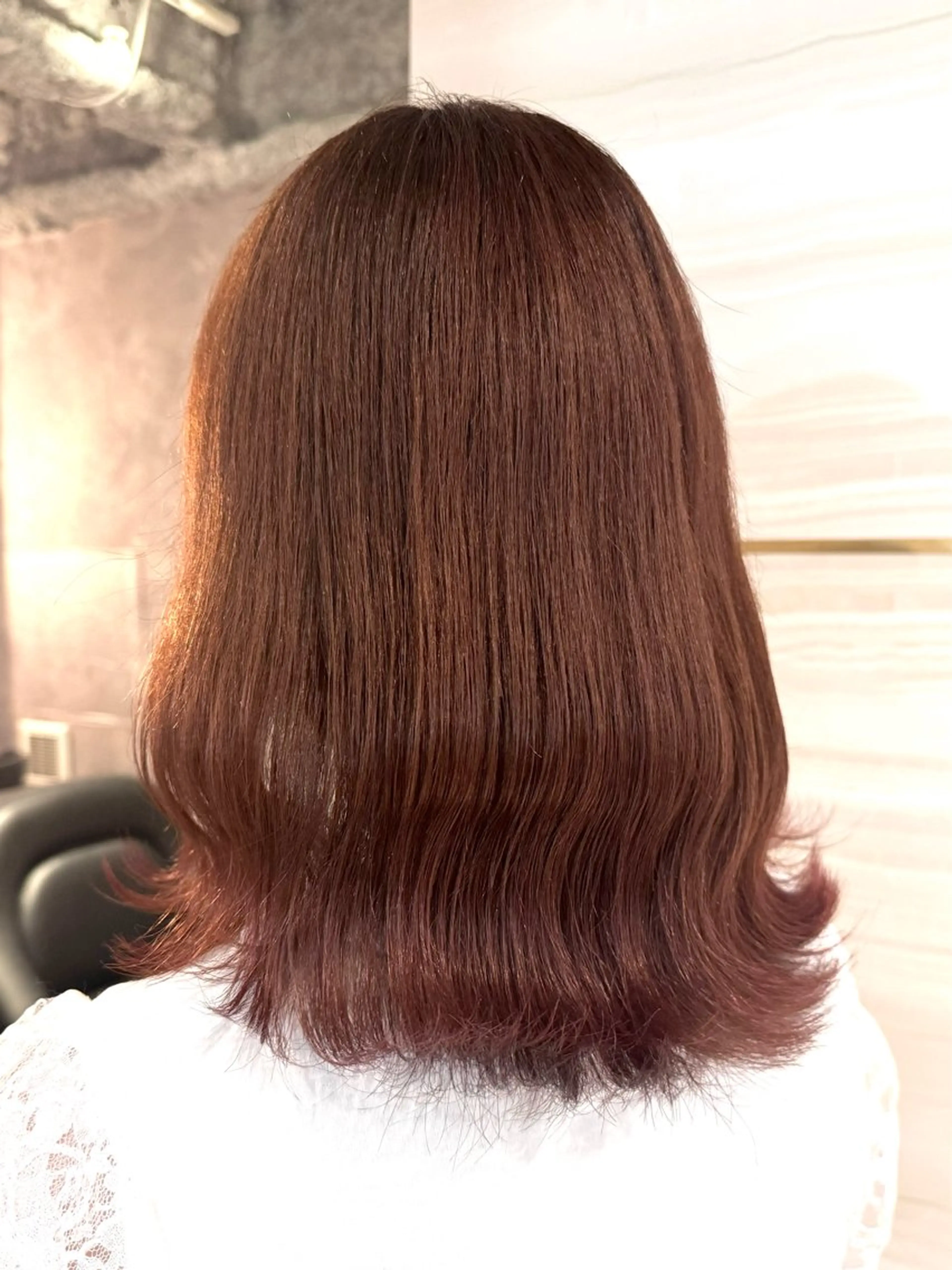 セミロング カラー elubylovis mana💜のヘアスタイル