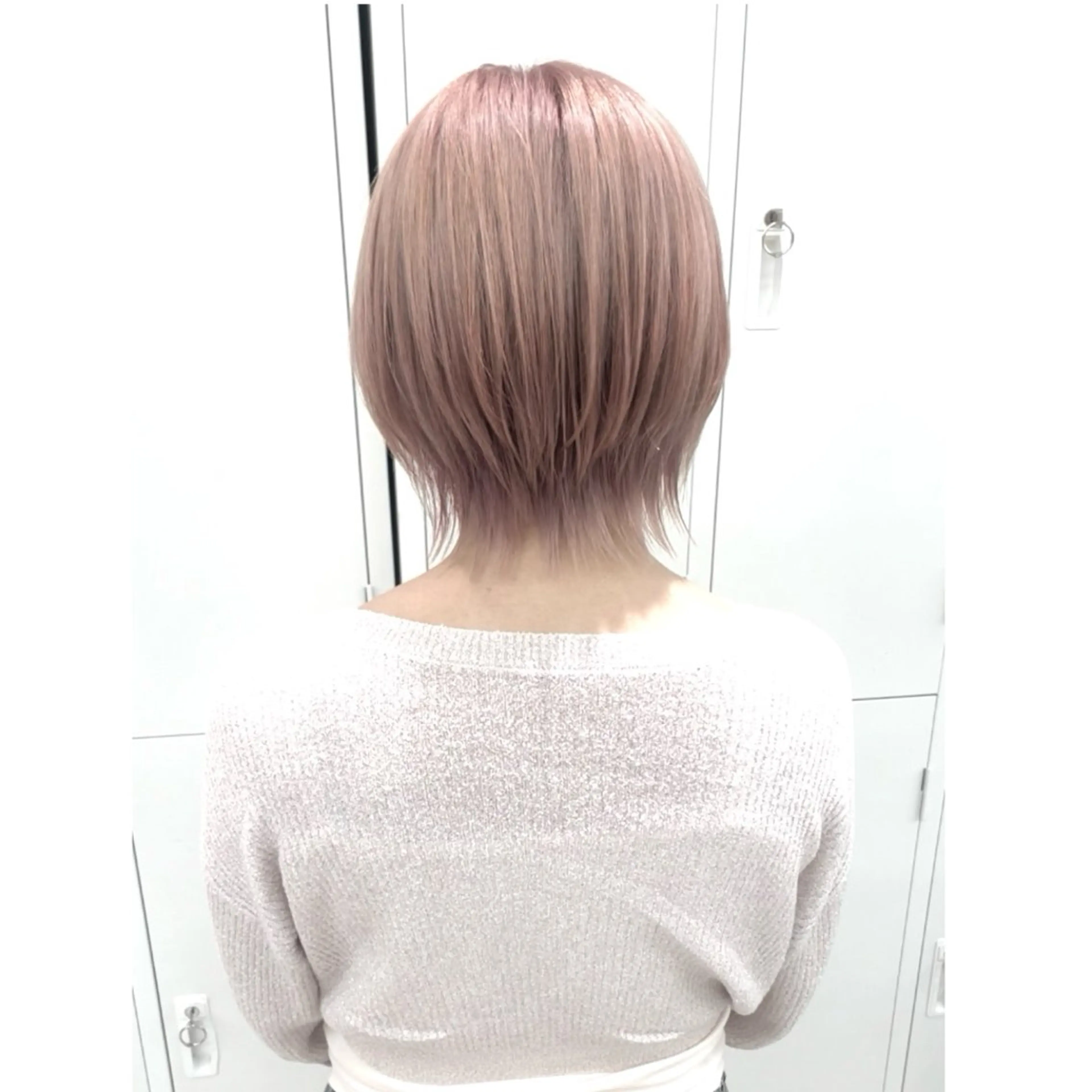 ショート カラー ヘアカラー トリートメント 奥山義進/ハイトーン /バレイヤージュのヘアスタイル