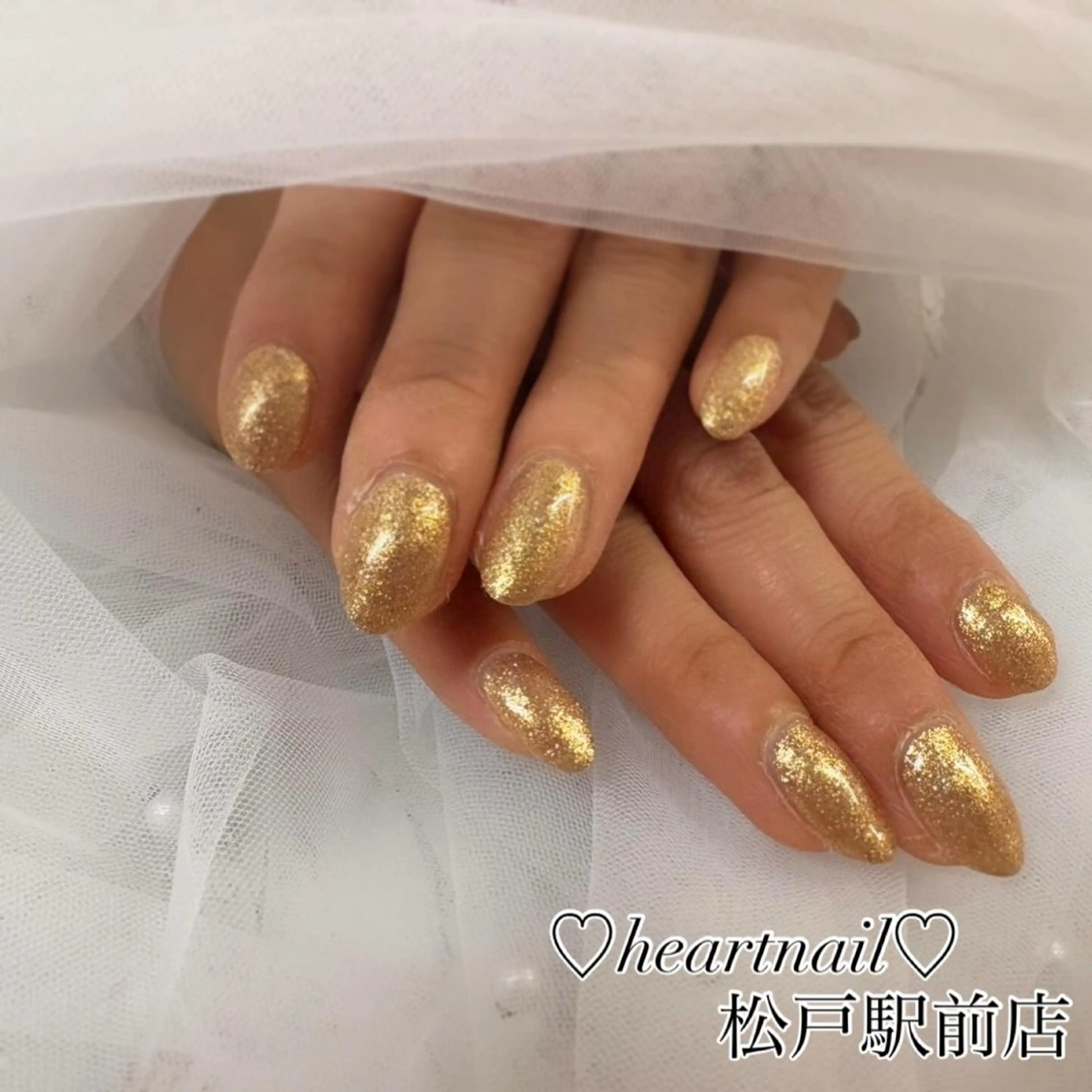 ネイル ラメ(グリッター) ワンカラーネイル はあとねいる 松戸駅前店のネイルデザイン
