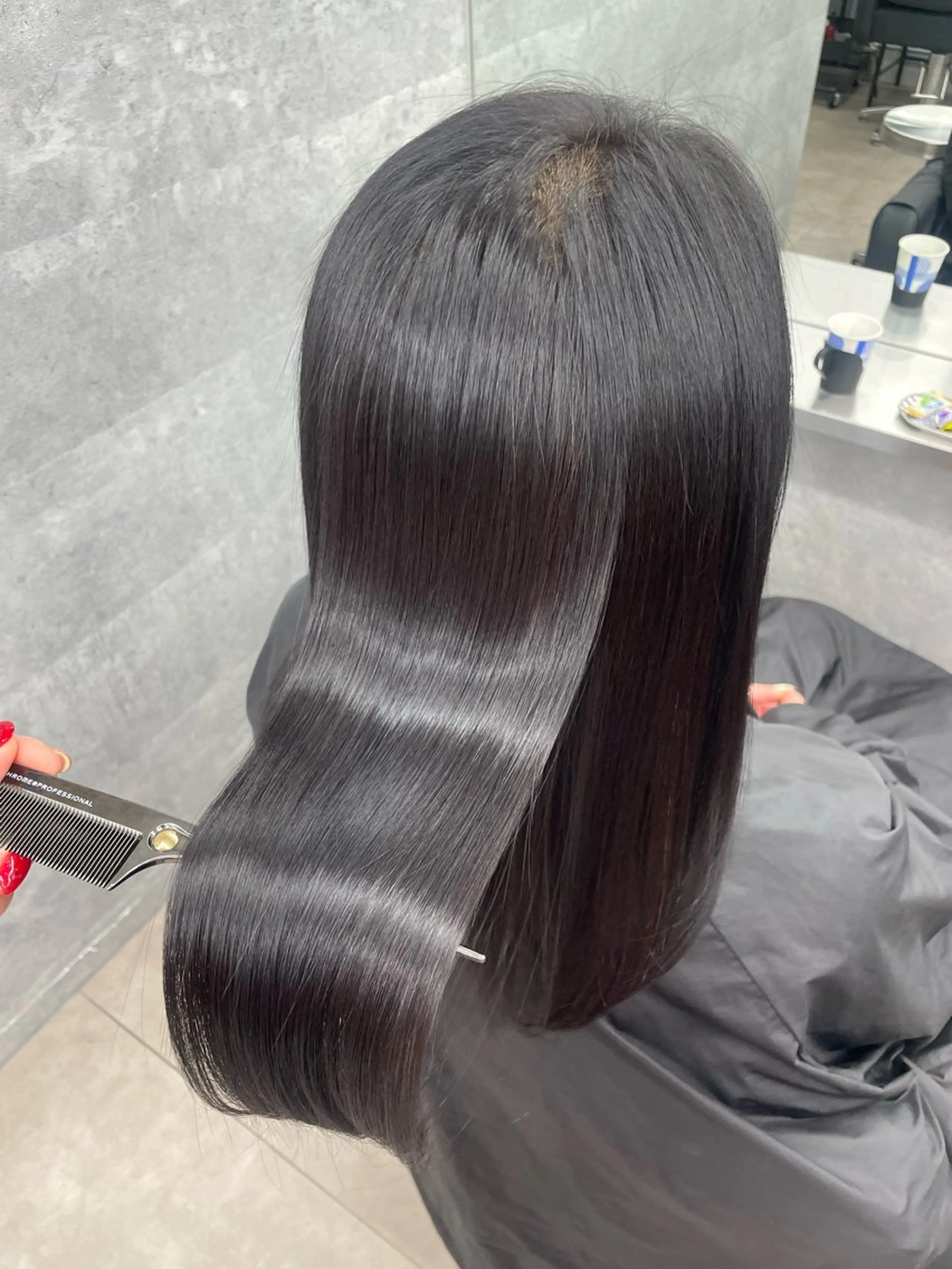 セミロング カラー ヘアアレンジ カット ヘアカラー トリートメント ヘッドスパ ヘアセット 髪質改善/縮毛/新宿 🫧SUZUKA🫧のヘアスタイル