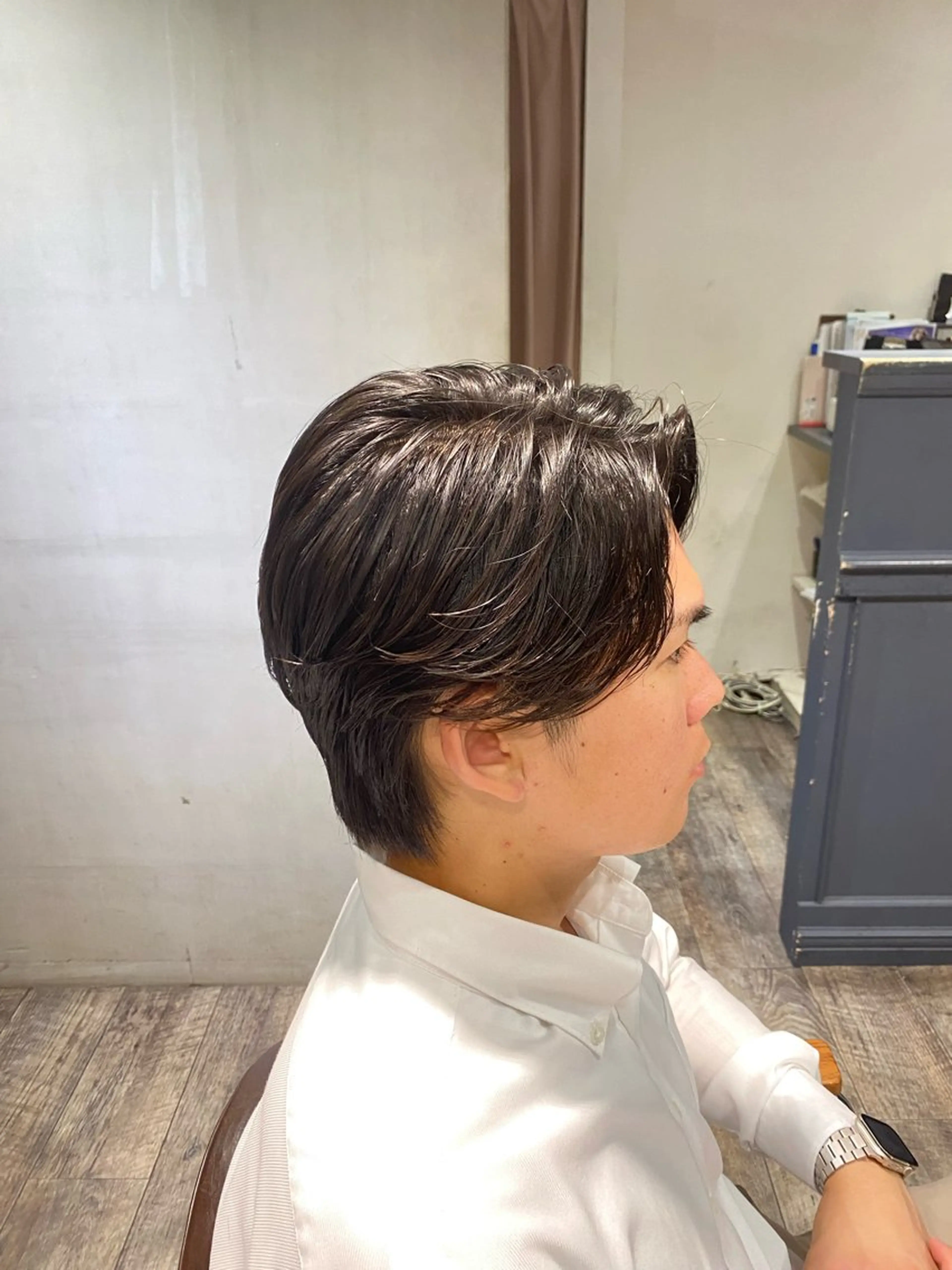 ショート パーマ メンズ カット パーマ 江﨑 翔のヘアスタイル