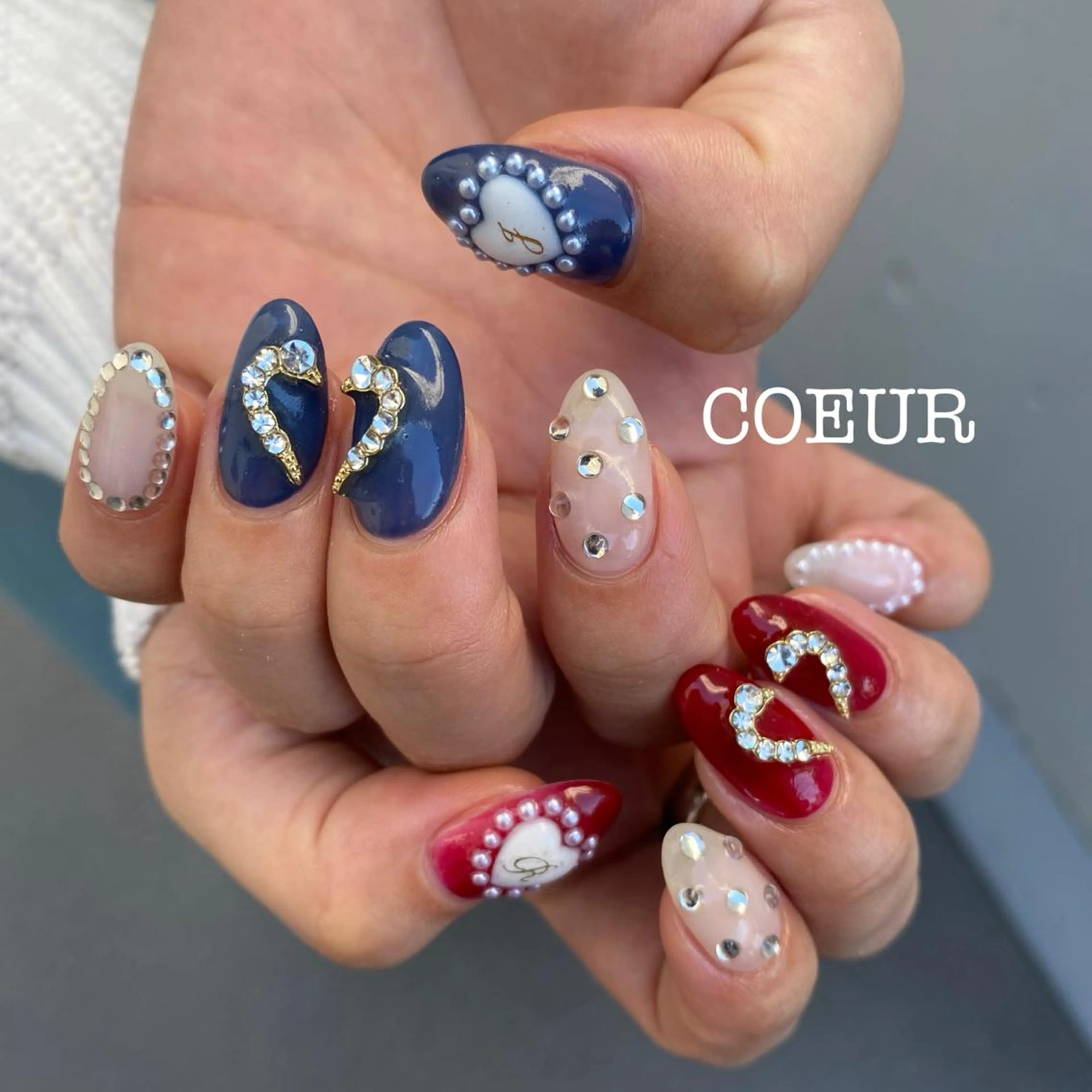 ネイル ハート COEUR✴︎ yukikaのネイルデザイン