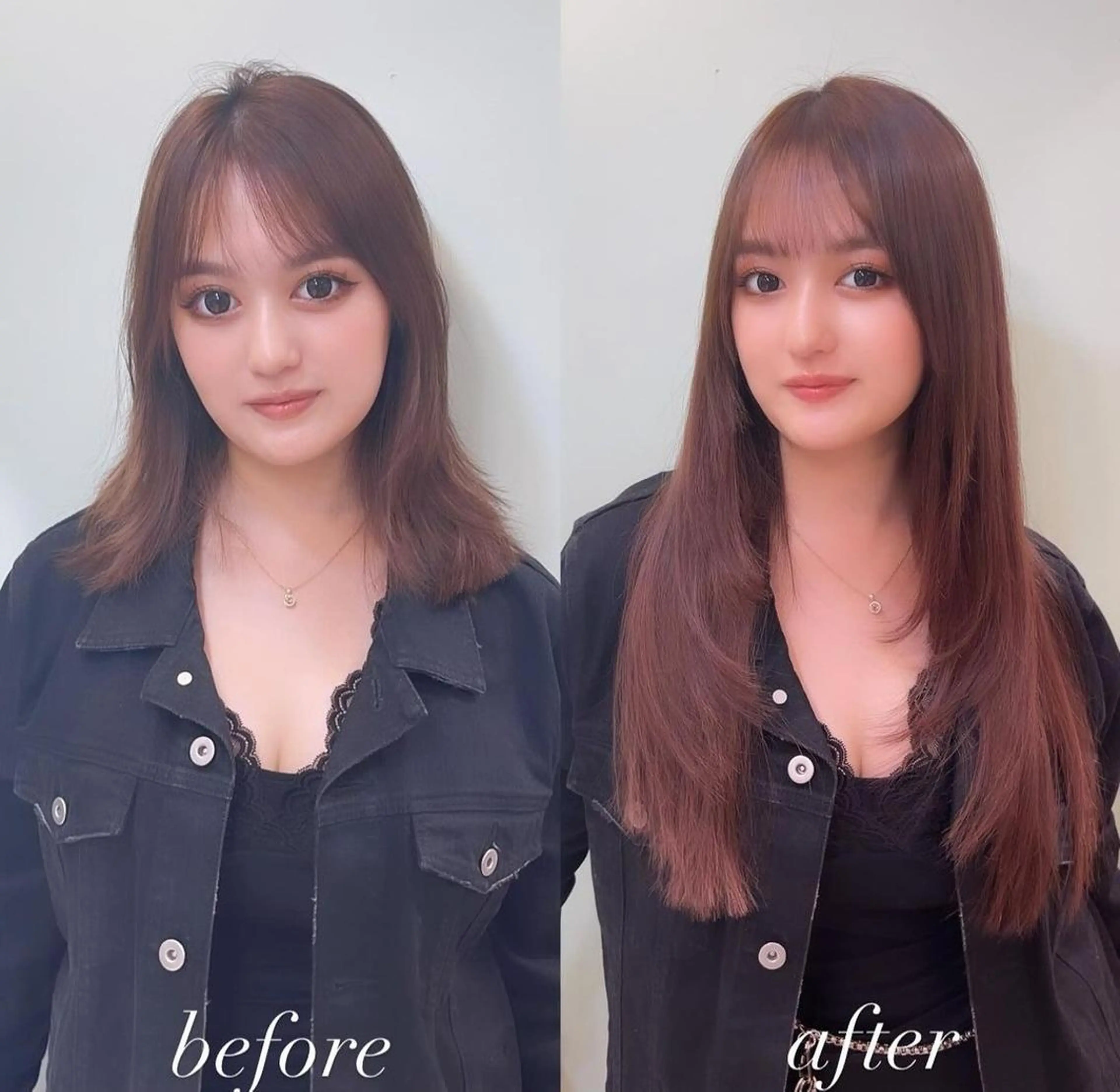 カラー セミロング 🎆浴衣着付け👘 ✨ヘアセット🐹のヘアスタイル