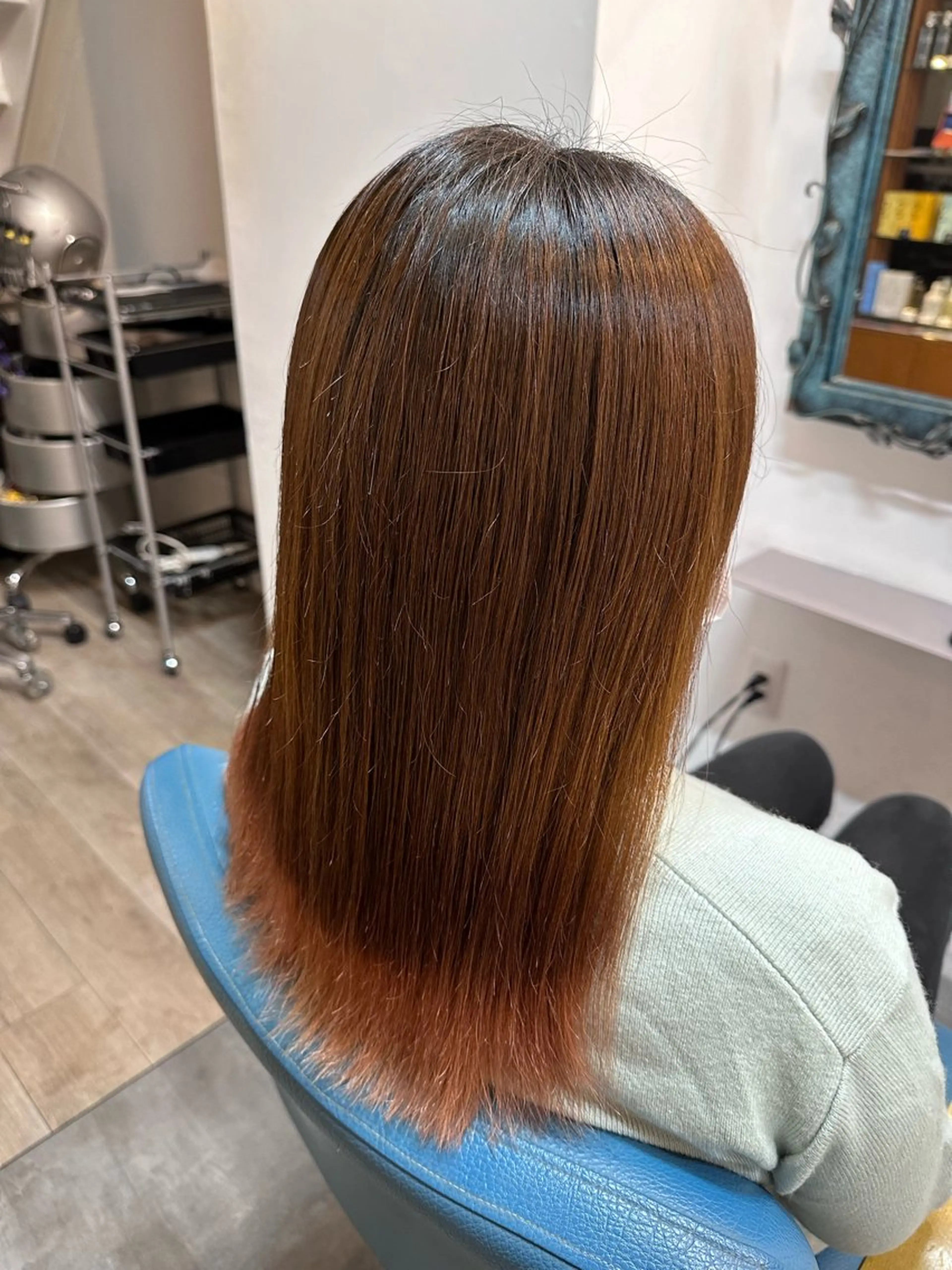 セミロング 縮毛矯正 縮毛矯正 CHEST　若松 采実のヘアスタイル