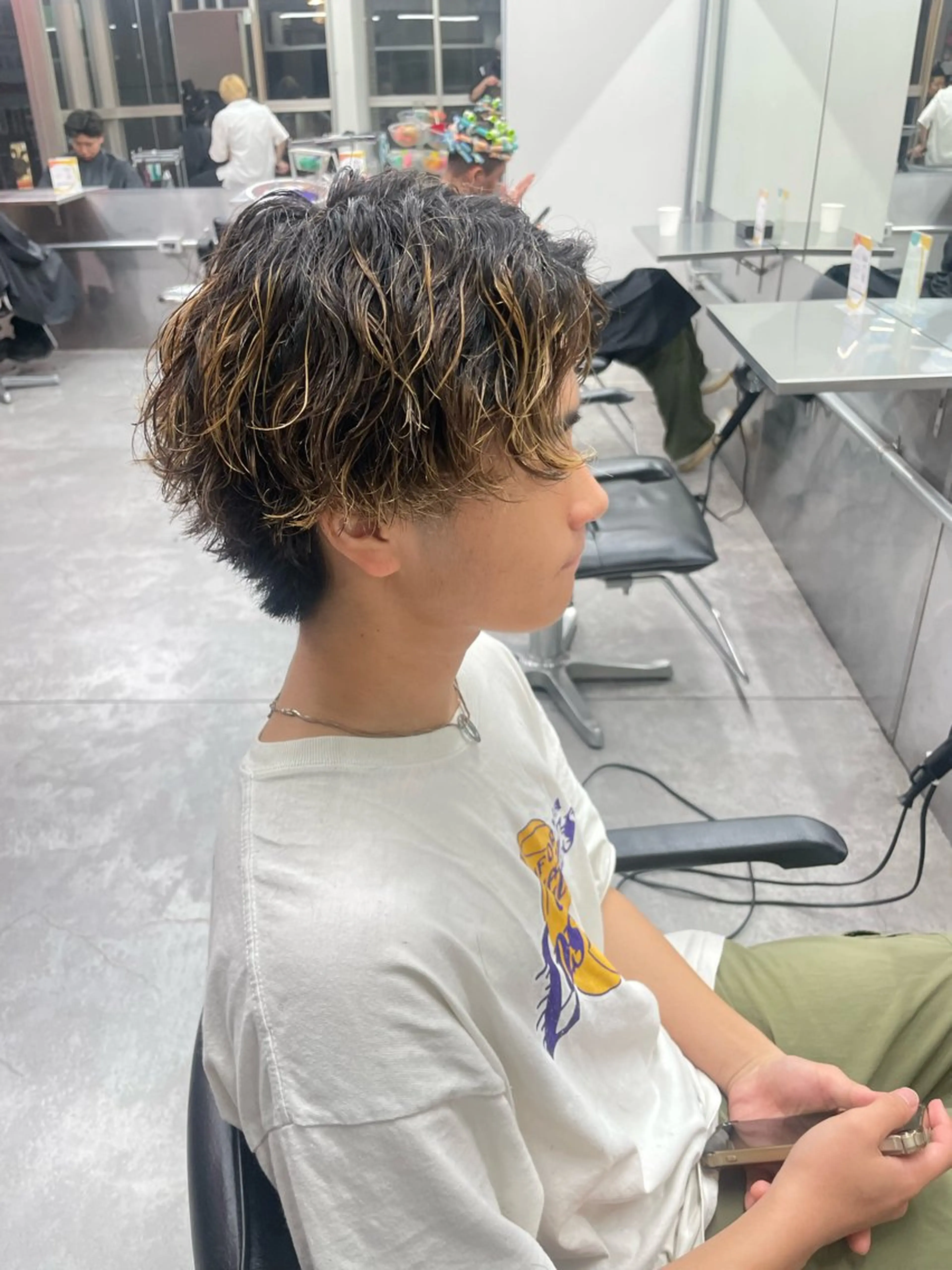 カラー パーマ メンズ カット ヘアカラー パーマ 町田エリアＮｏ．１/ パーマ特化/太田京希のヘアスタイル