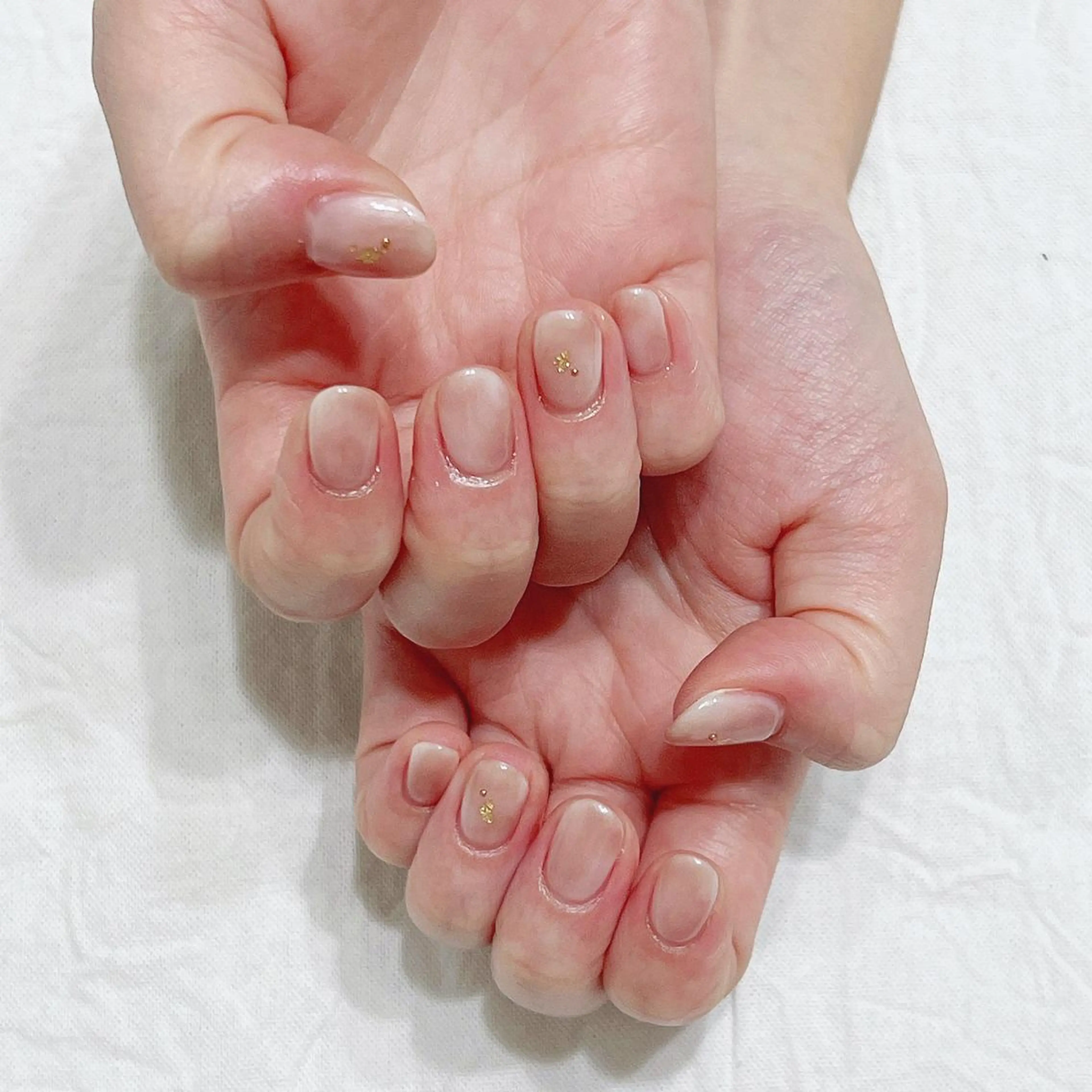 ネイル シンプルネイル ハンドネイル peaberry nailのネイルデザイン