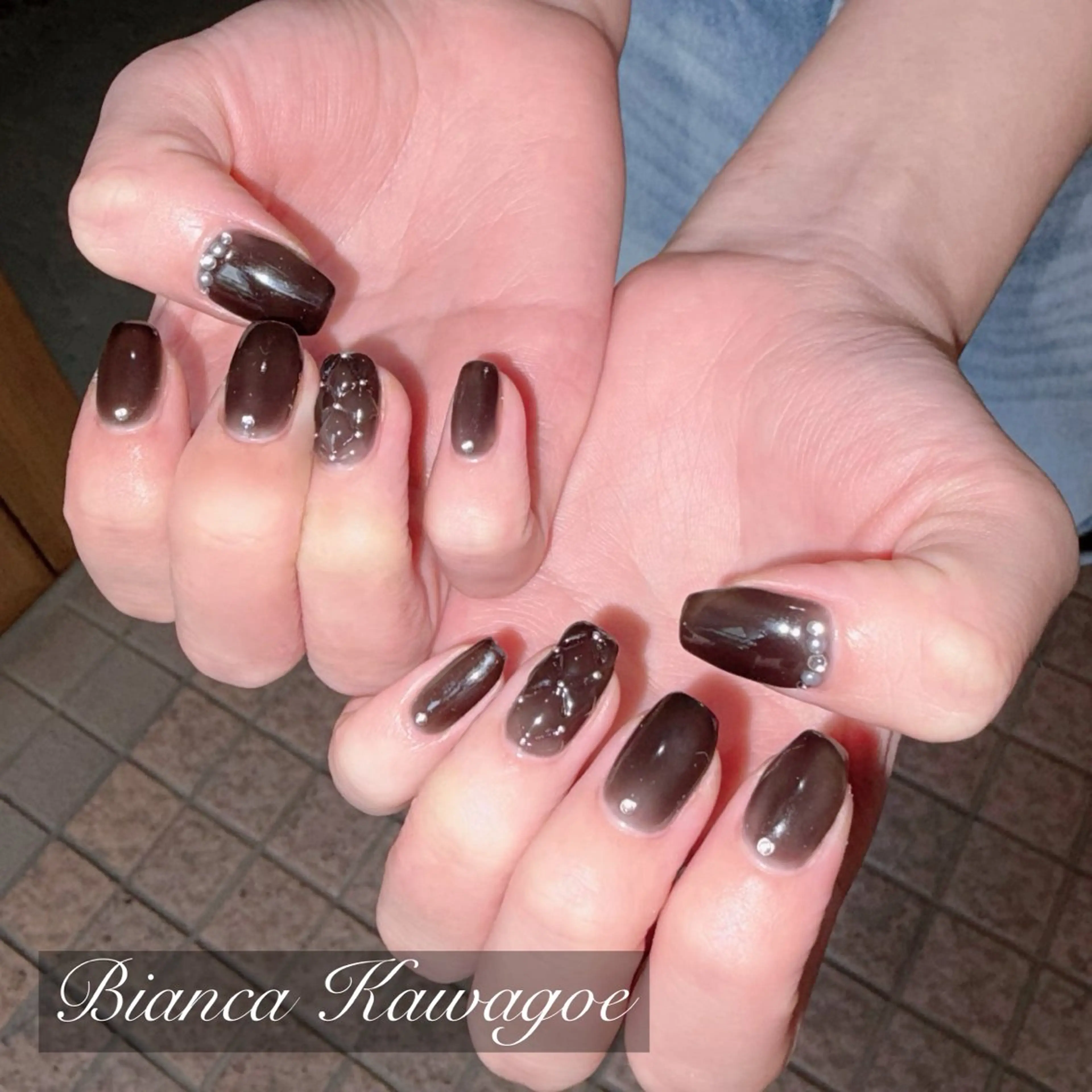ネイル ハンドネイル Bianca川越 🍓Nakasoneのネイルデザイン