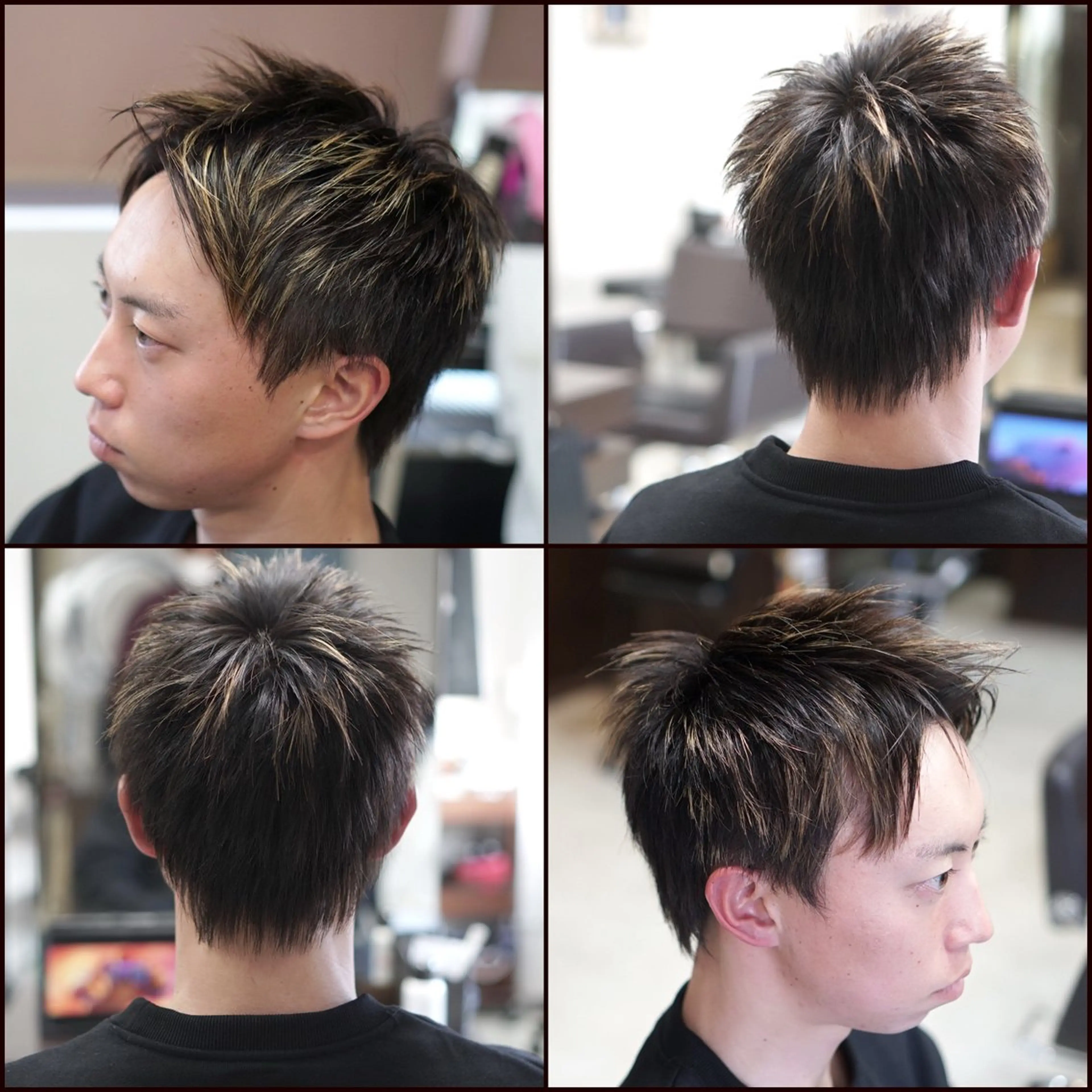 ショート カラー メンズ カット ヘアカラー トリートメント 中島 剛のヘアスタイル