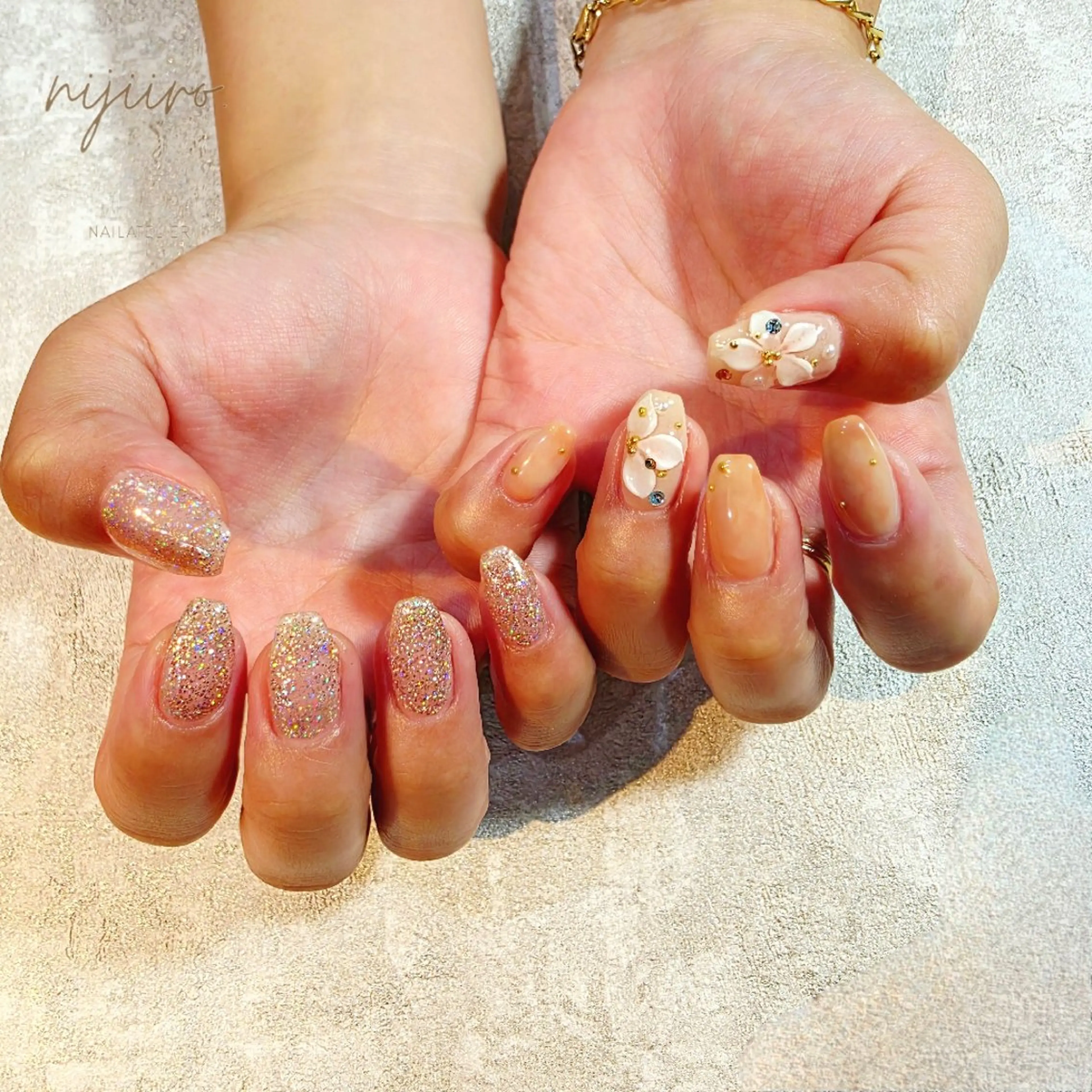 ネイル ハンドネイル nailatelier nijiiro.所属・nijiiro🌈 サトウのネイルデザイン