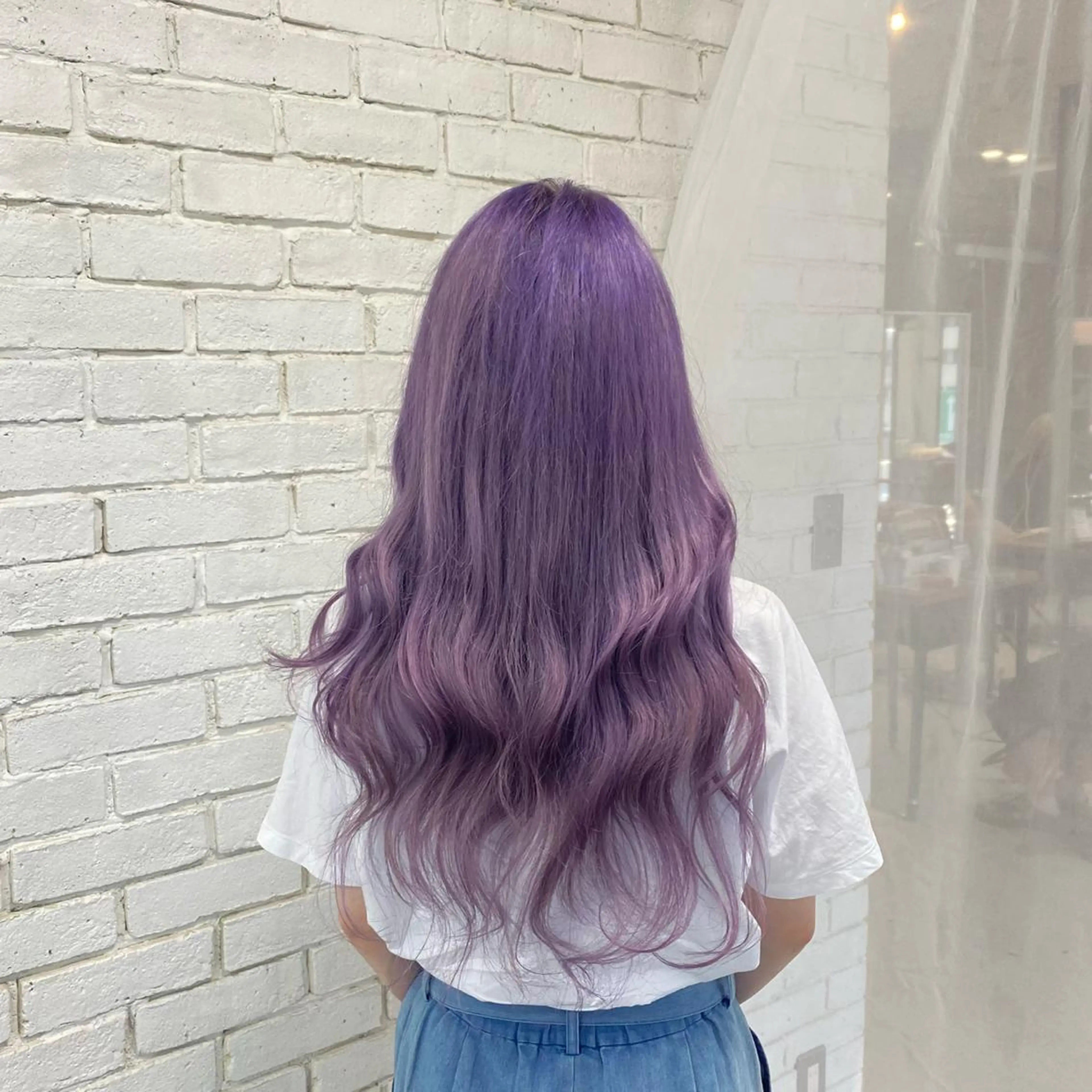ロング カラー nameless所属・韓国・網紅 🦋HONOKA🦋のヘアスタイル