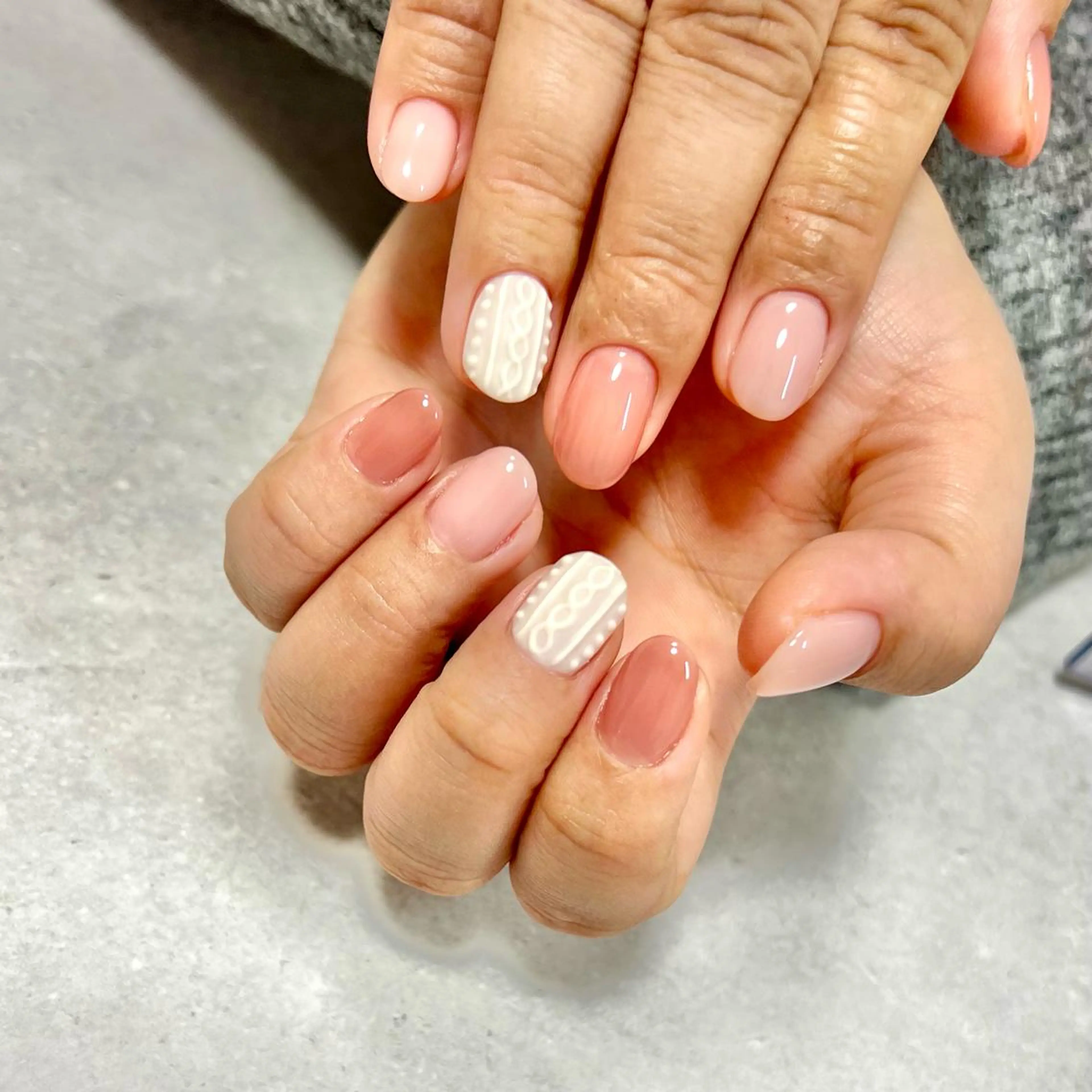 ネイル ワンカラーネイル 冬ネイル ステラ marikominoのネイルデザイン