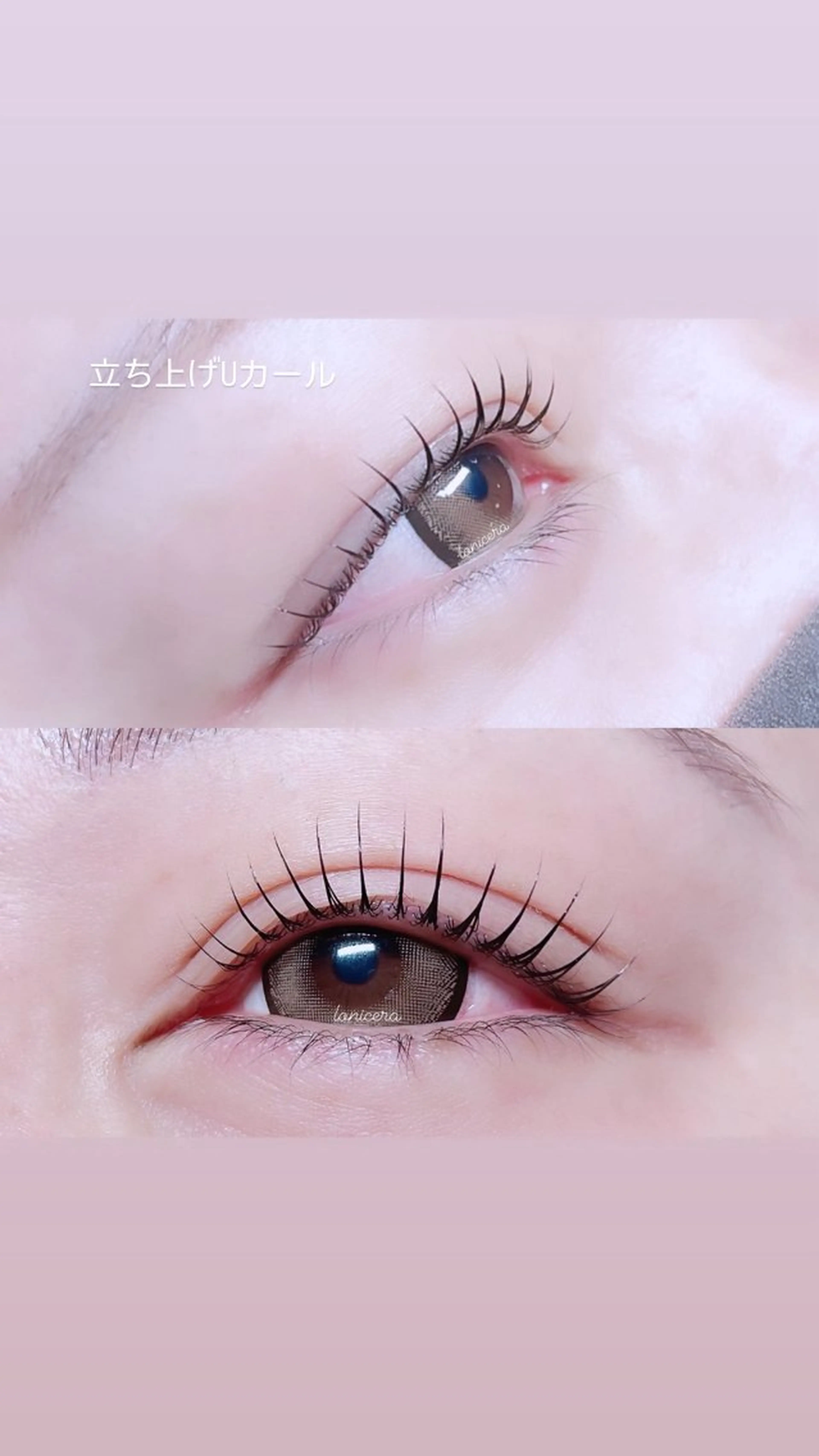 マツエク・マツパ 束感まつ毛 韓国風マツエク 一重×まつ毛パーマ ロニセラ アイラッシュのマツエク・マツパデザイン