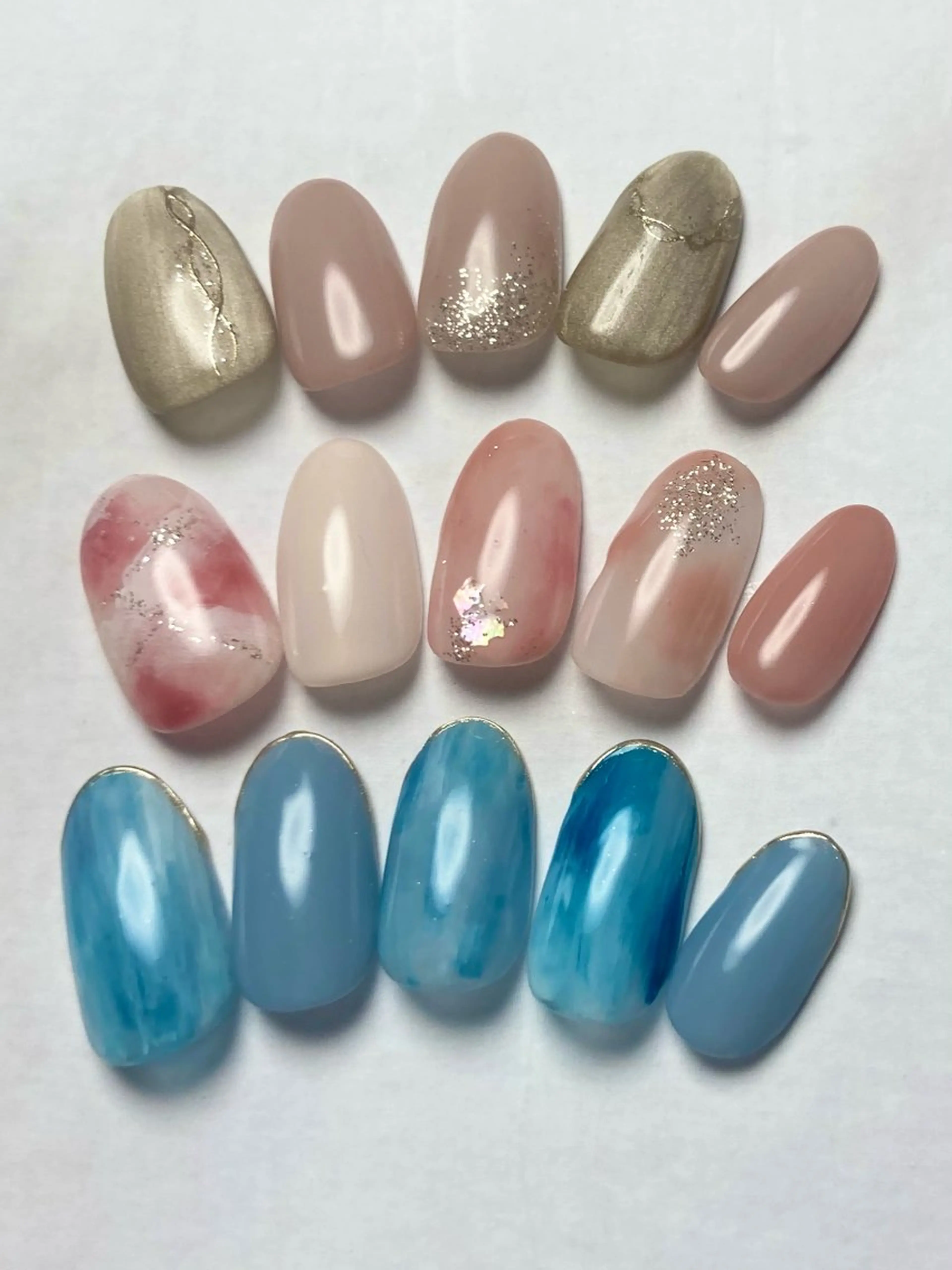【オフ無し】ナチュラル×ニュアンスネイルの写真