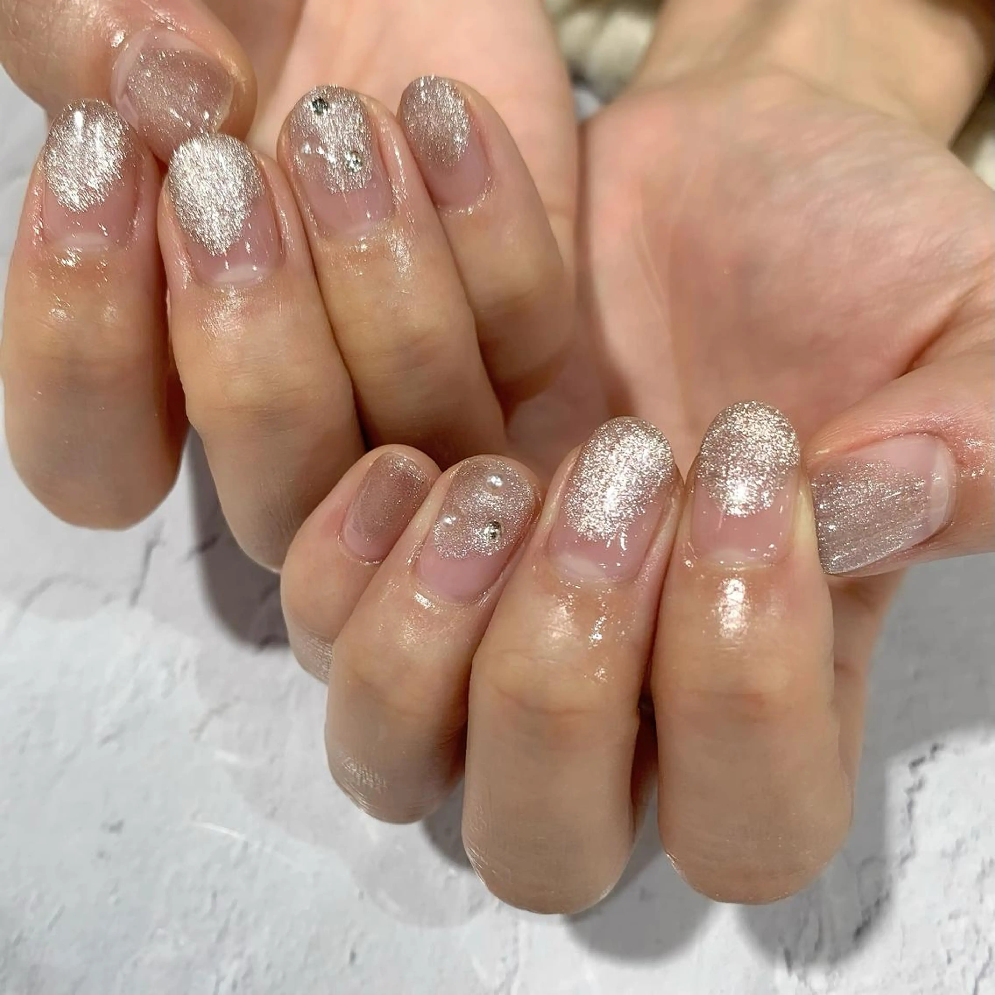 ネイル マグネットネイル おそろいネイル 鈴木 まゆのネイルデザイン