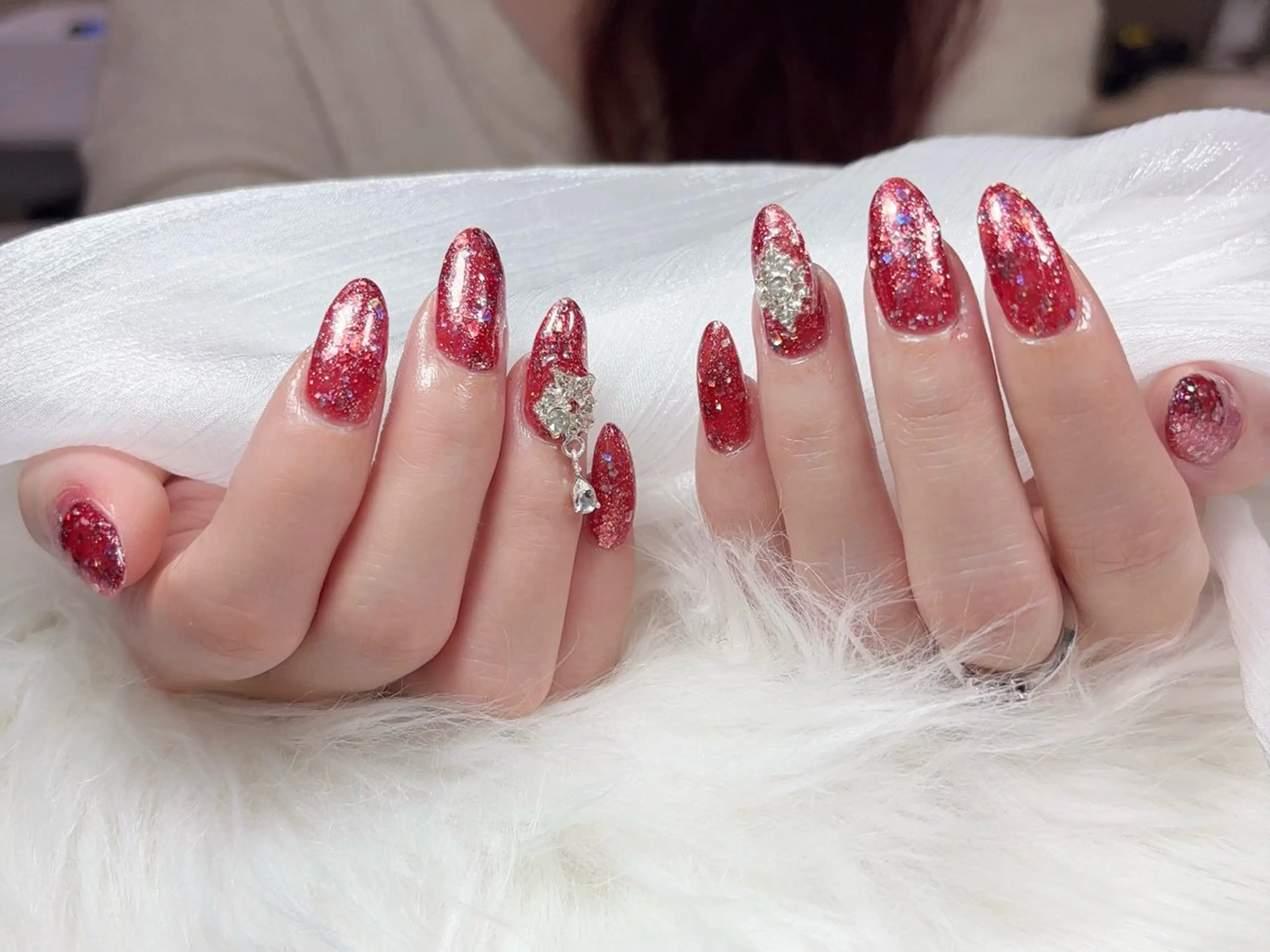 ネイル 長さ出し フットネイル ジェルネイル 韓国ネイル マグネットネイル ハンドネイル YMT NailStudio所属・YMT NailStudioのネイルデザイン