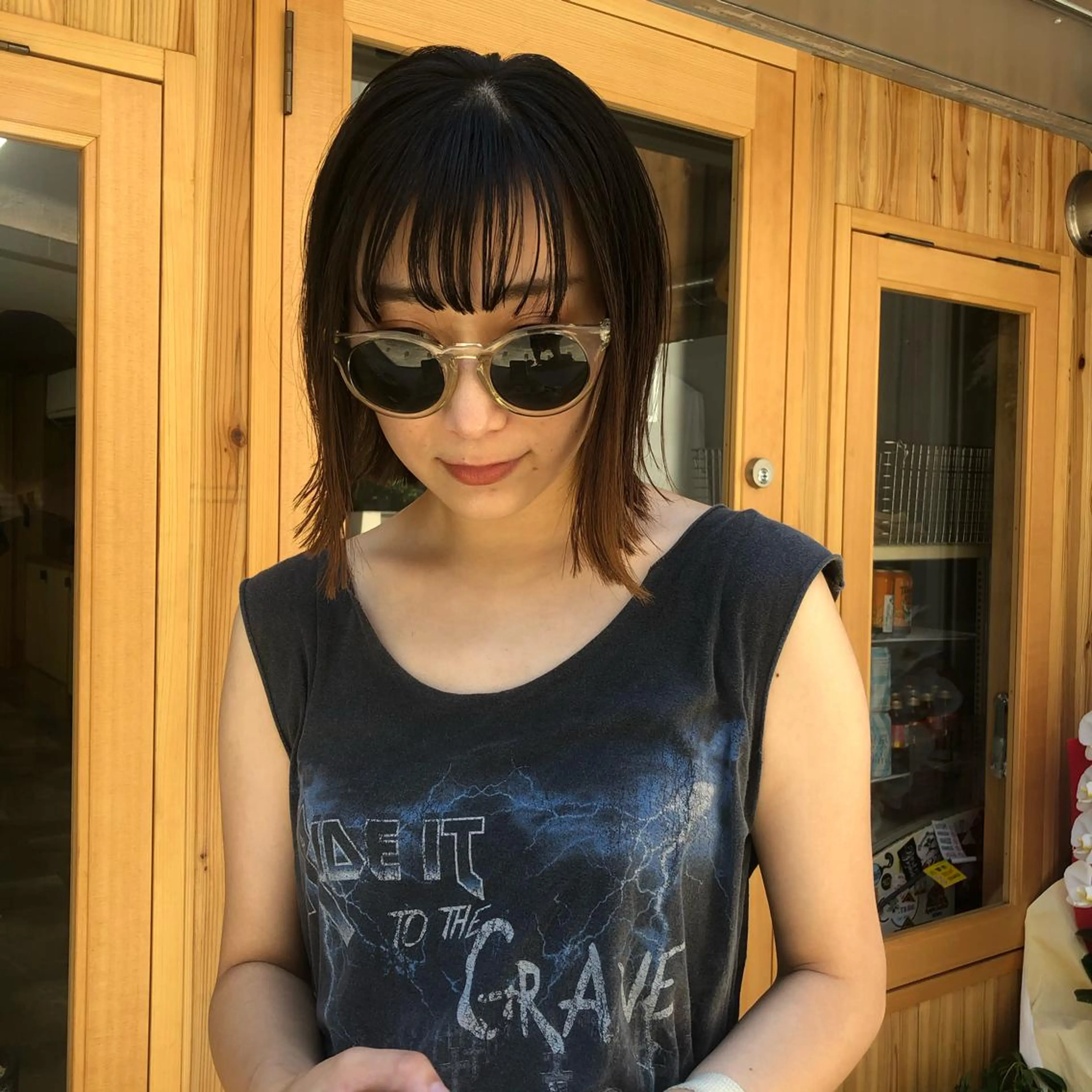 ショート カラー ヘアアレンジ BRUNTJET所属・MAEDA MADOKAのヘアスタイル