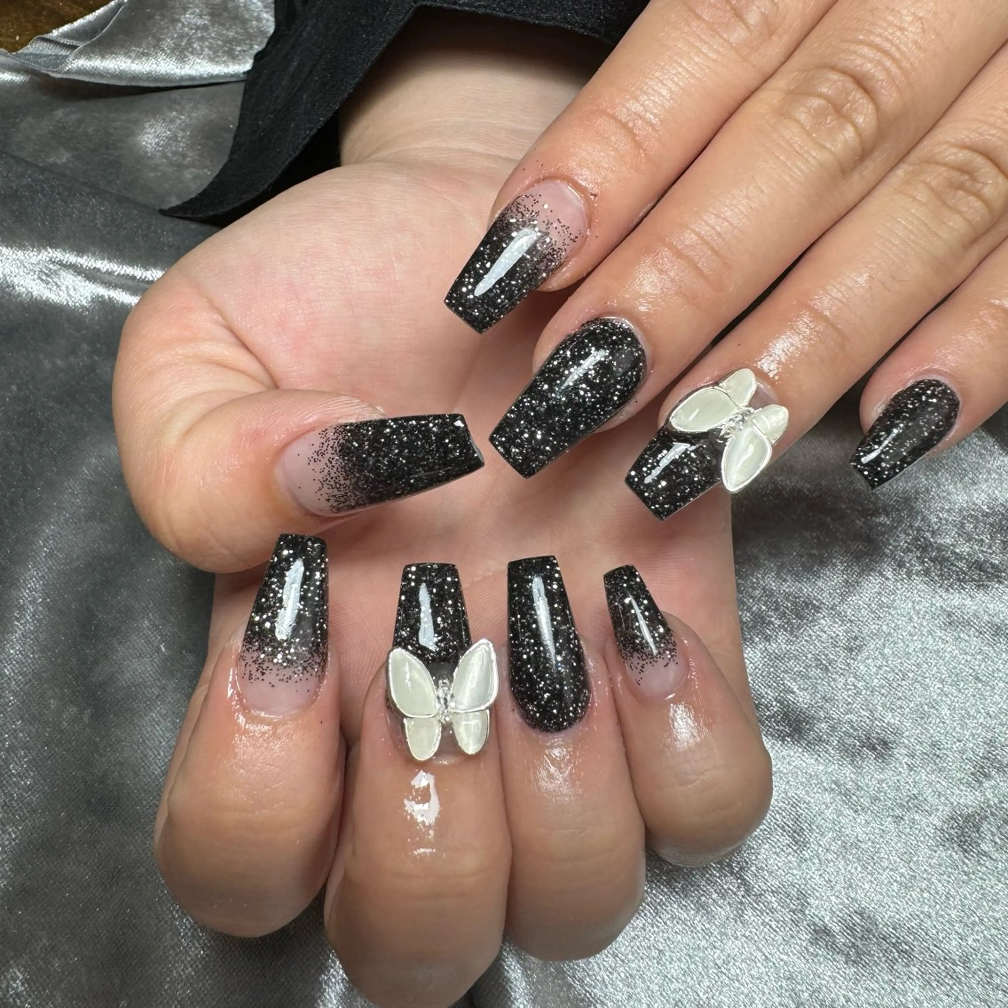 ネイル ラメ(グリッター) ラメグラデーション スカルプネイル ハンドネイル feel ♡︎ remiのネイルデザイン