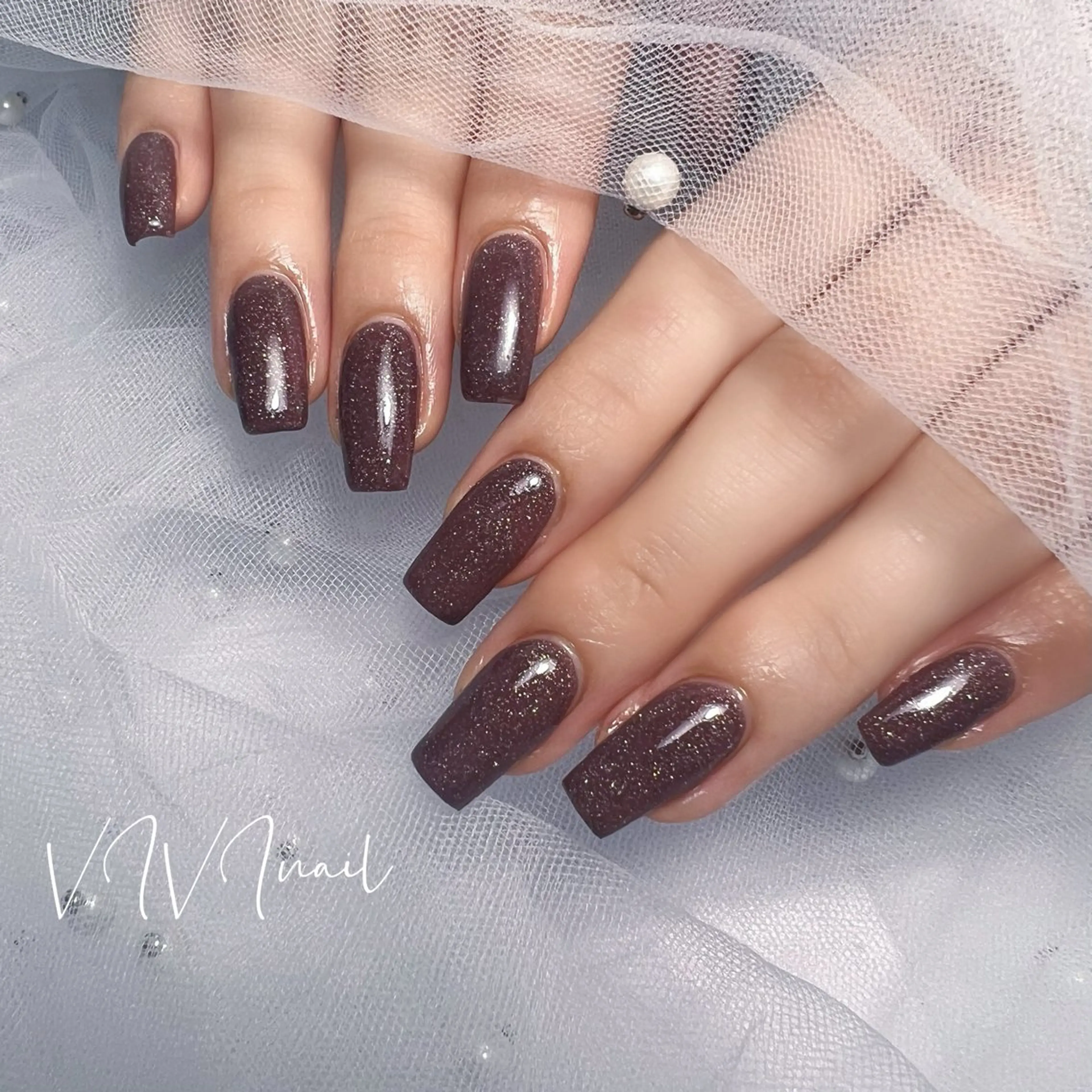 ネイル ラメ(グリッター) ハンドネイル vivi nailのネイルデザイン