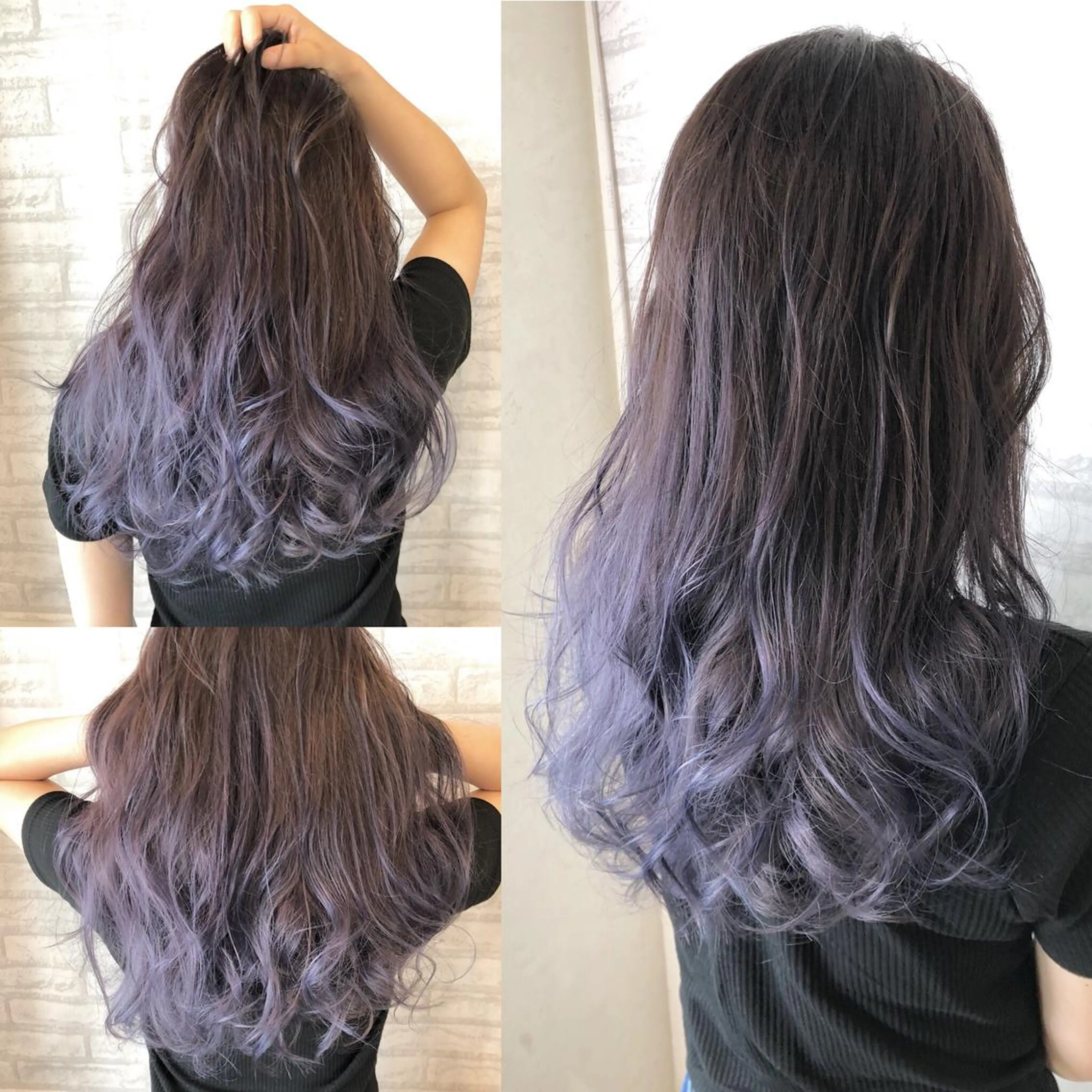 ミディアム カラー ラベンダーカラー カット ヘアカラー トリートメント JIL BLAN 京都のヘアスタイル