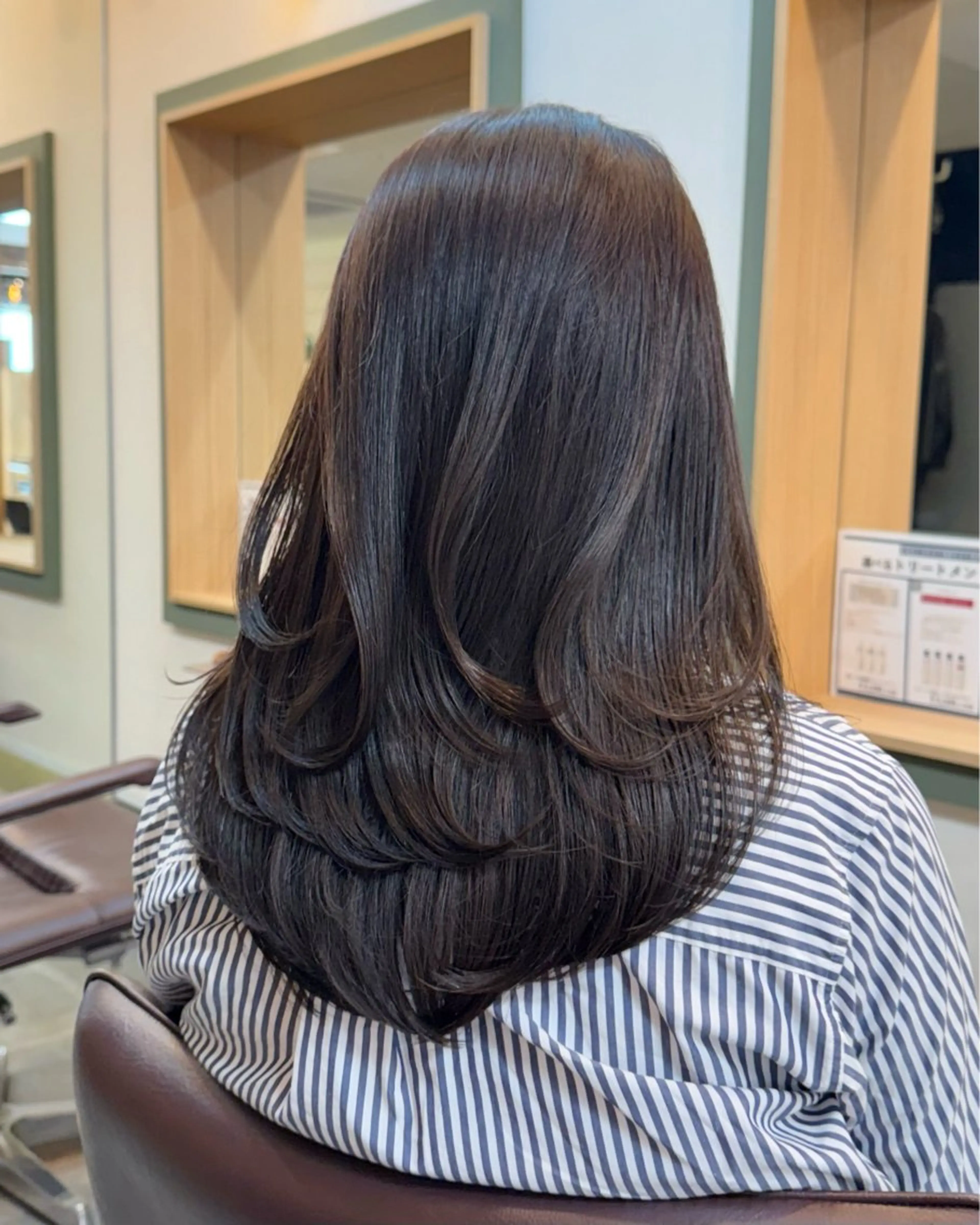 セミロング カット 韓国レイヤー　船橋 徒歩5分/小川友美のヘアスタイル