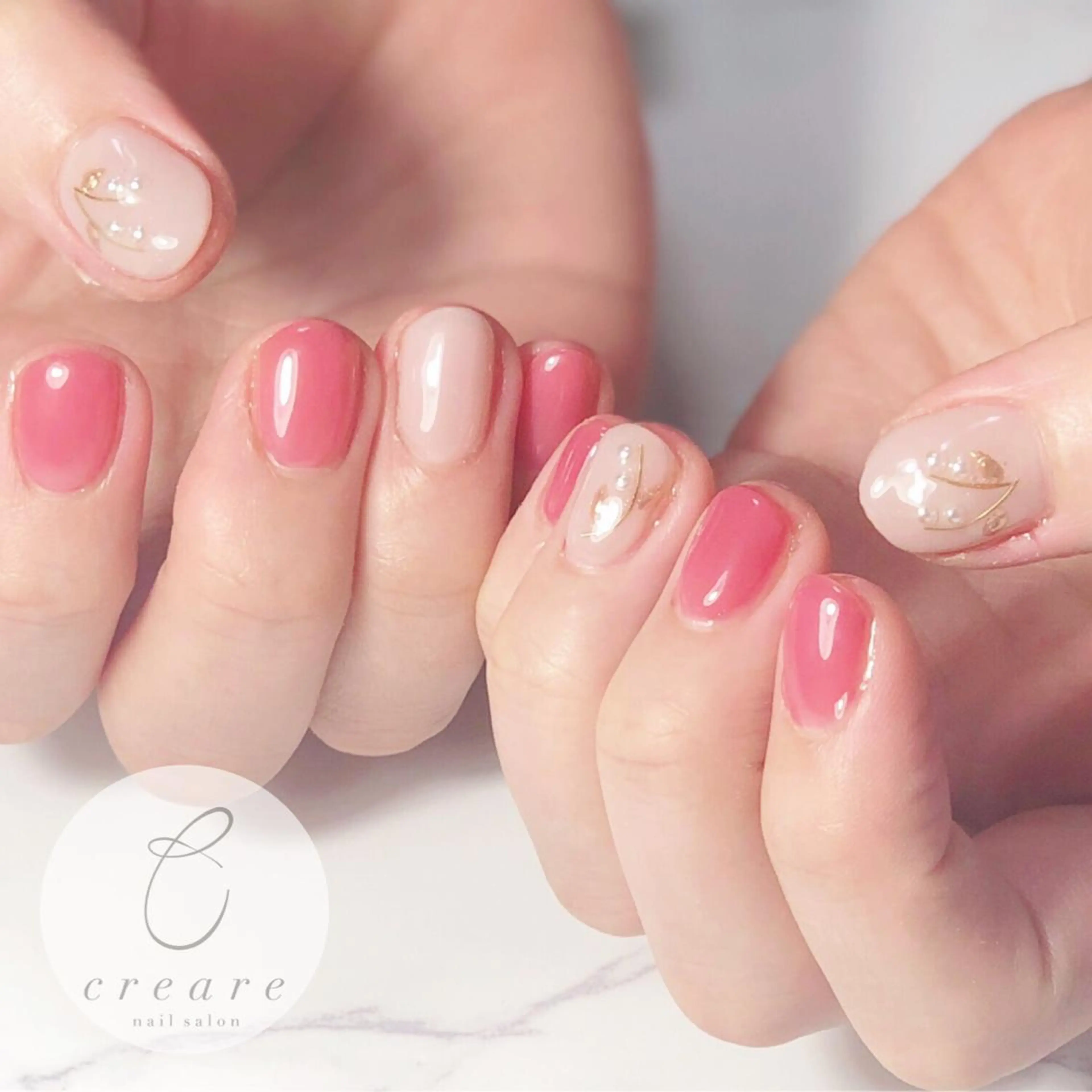 ネイル ジェルネイル オフィスネイル ワンカラーネイル シンプルネイル 辻野 和枝のネイルデザイン