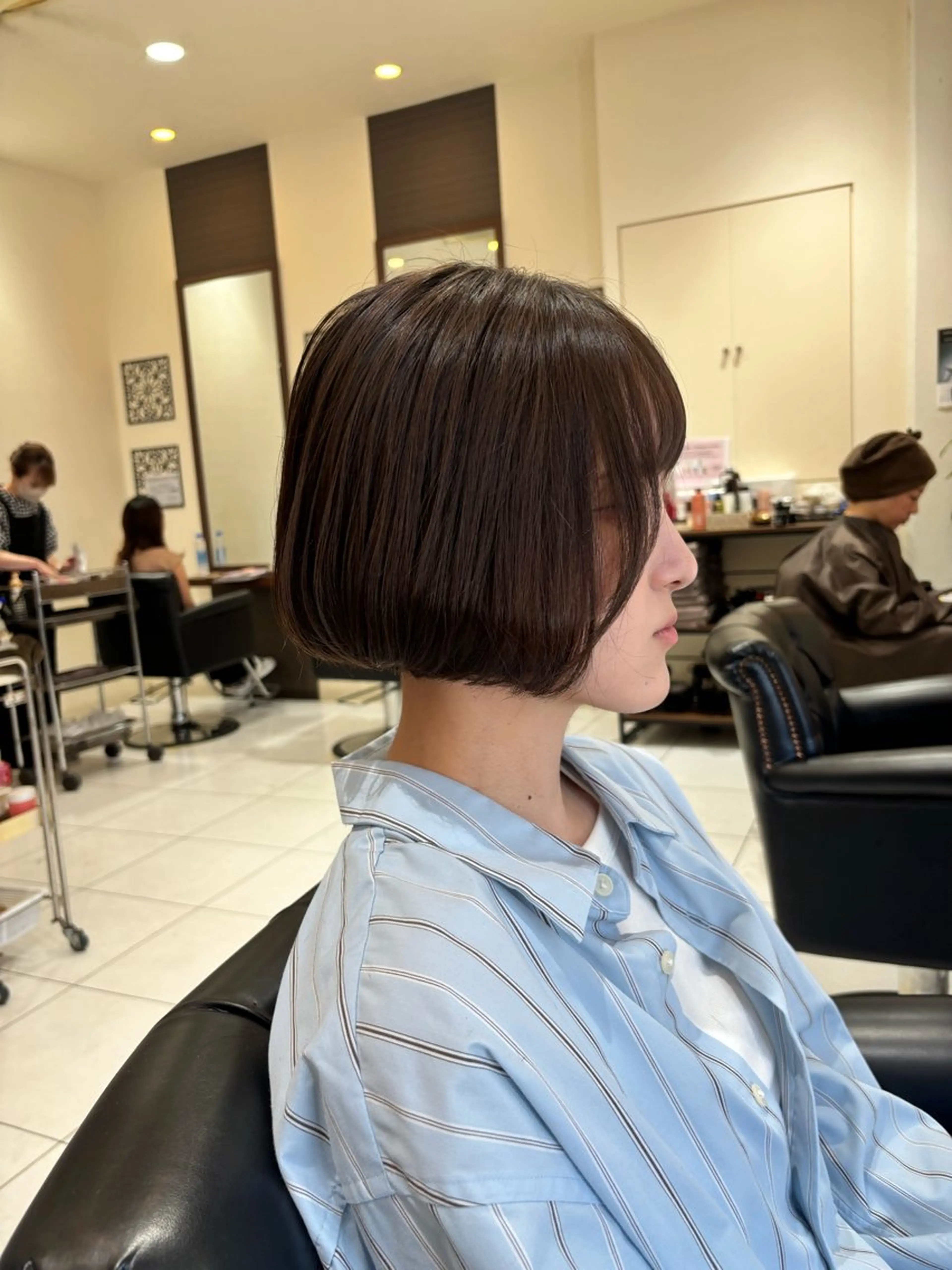 ショート 縮毛矯正 トリートメント カット ヘッドスパ 小野 友暉のヘアスタイル