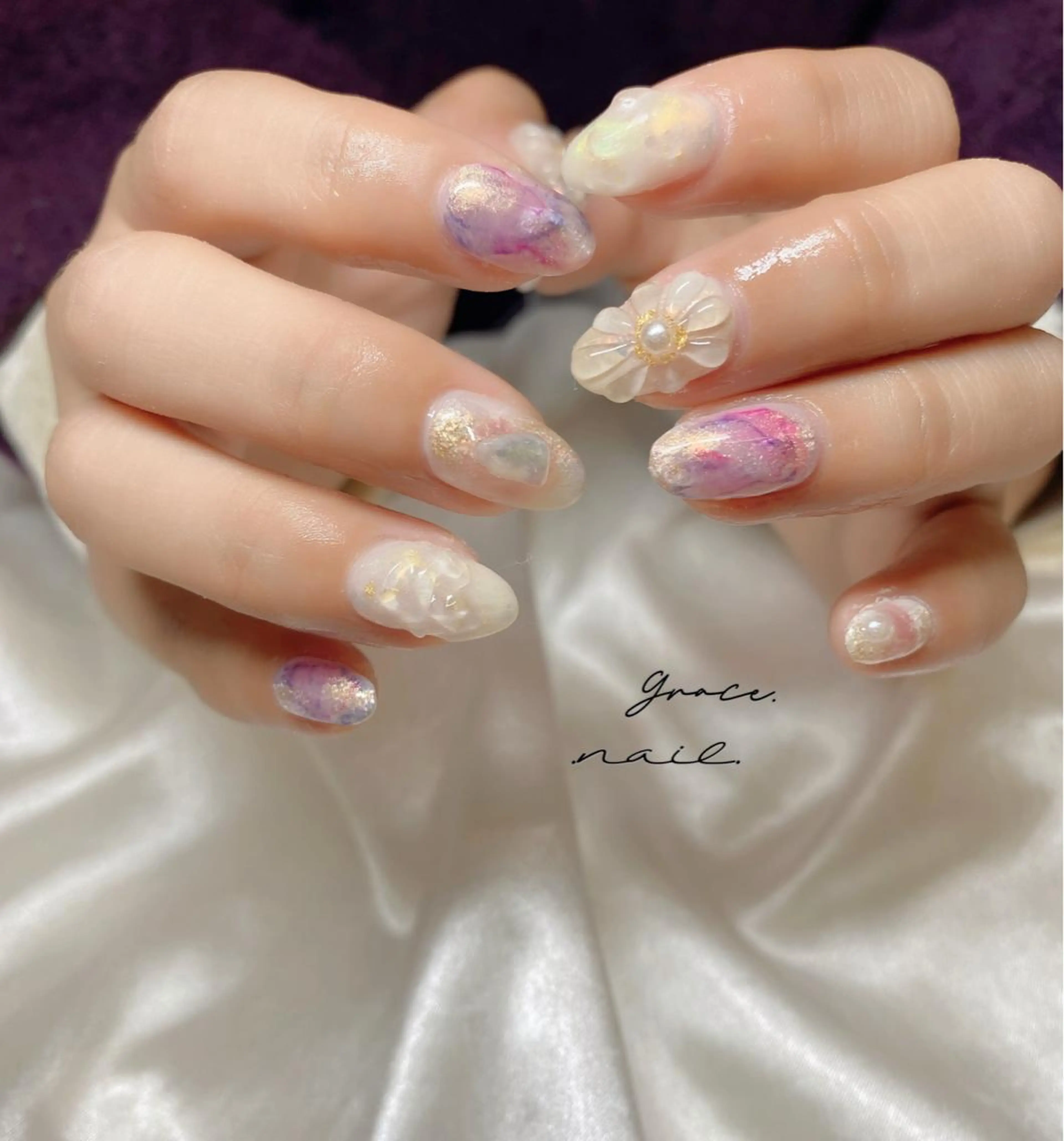 ネイル ハンドネイル ☆*｡Grace Nail｡*☆のネイルデザイン