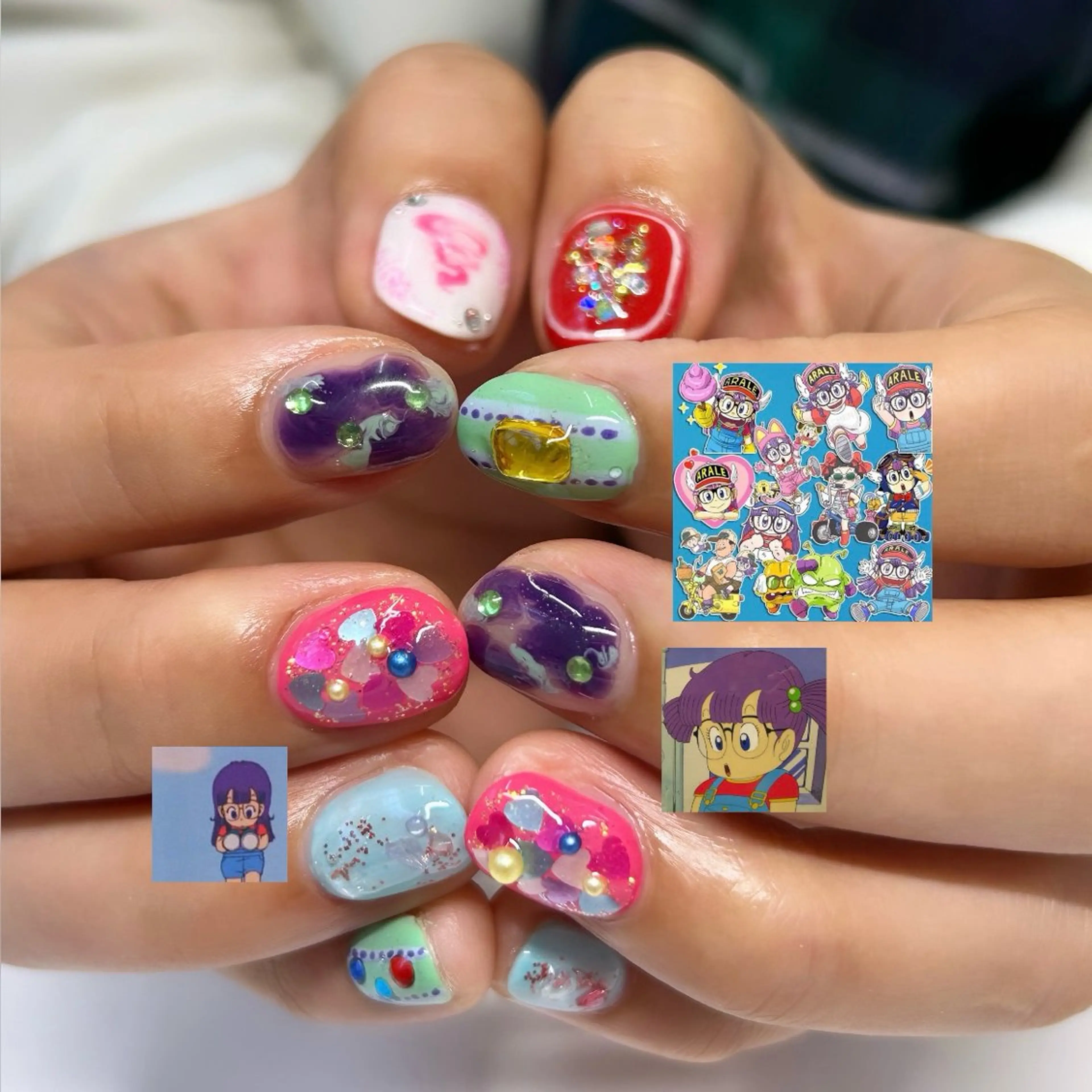 ネイル ハンドネイル プライベートネイルサロンone nail所属・one nail 【カラフル/個性派】のネイルデザイン