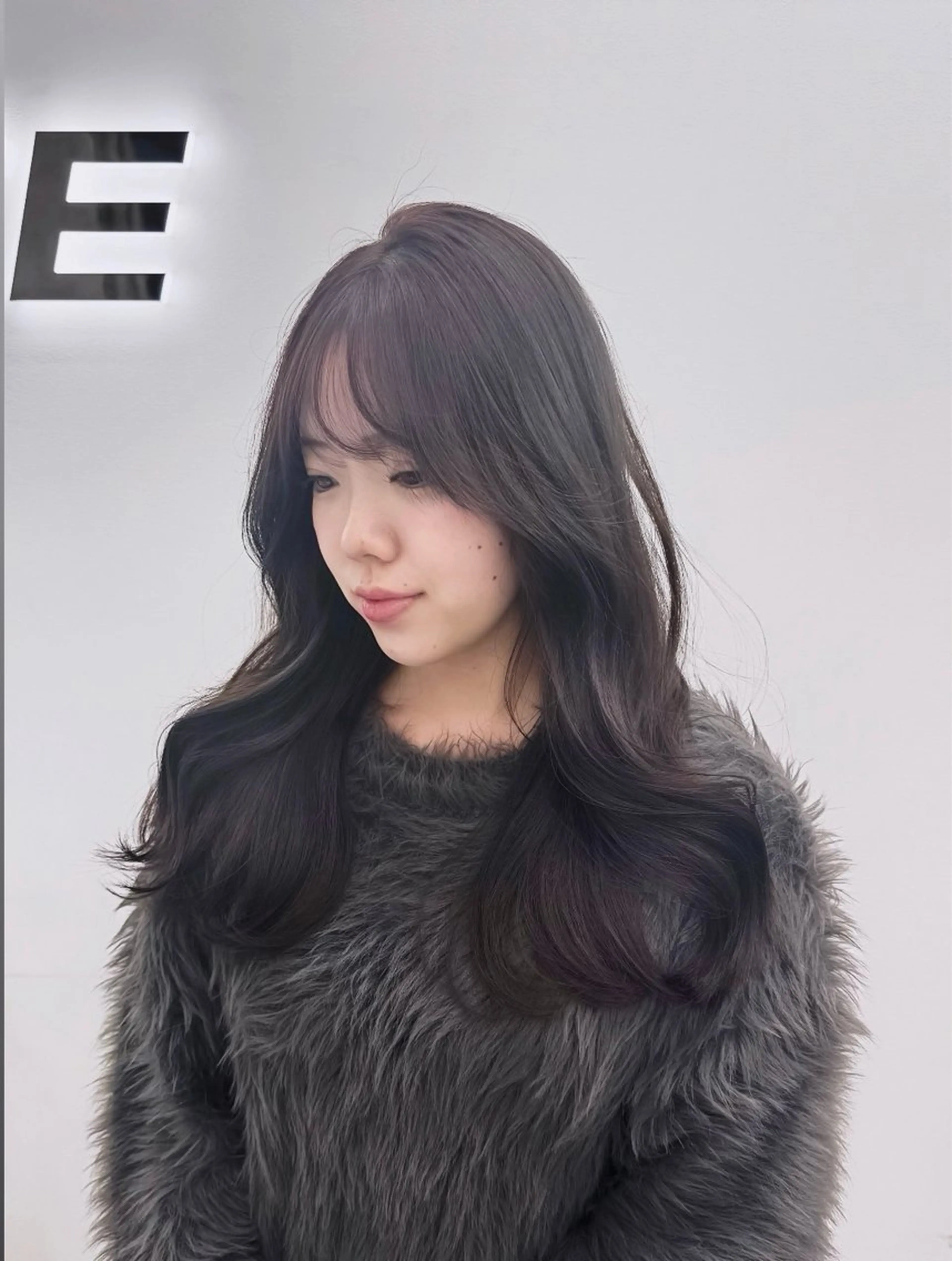 ロング カット ヘアカラー トリートメント 🤍韓国暗髪 レイヤー🤍きょうのヘアスタイル