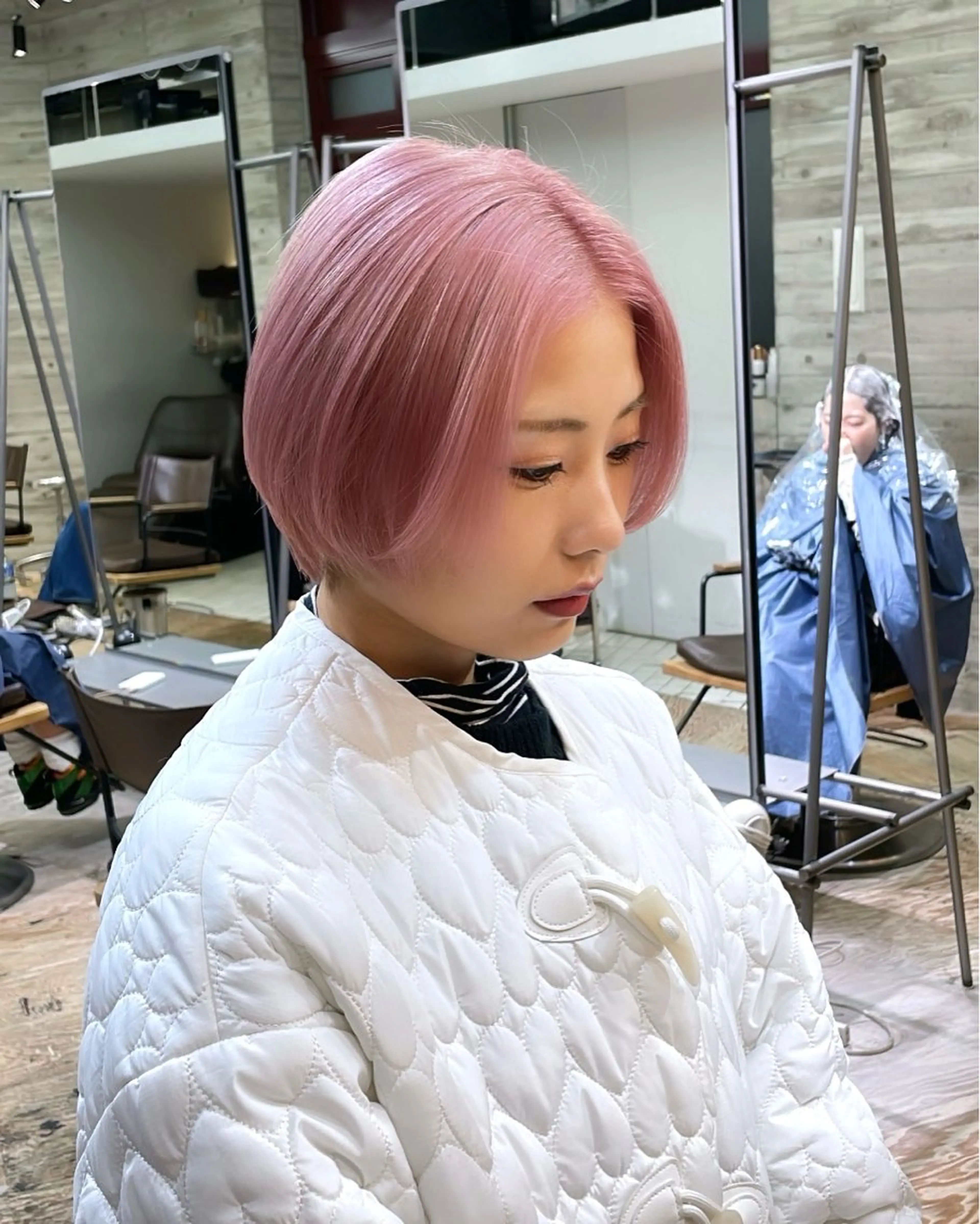 ショート カラー ヘアカラー トリートメント 色落ち綺麗透明感カラ /ボブ/ナカツヒカルのヘアスタイル