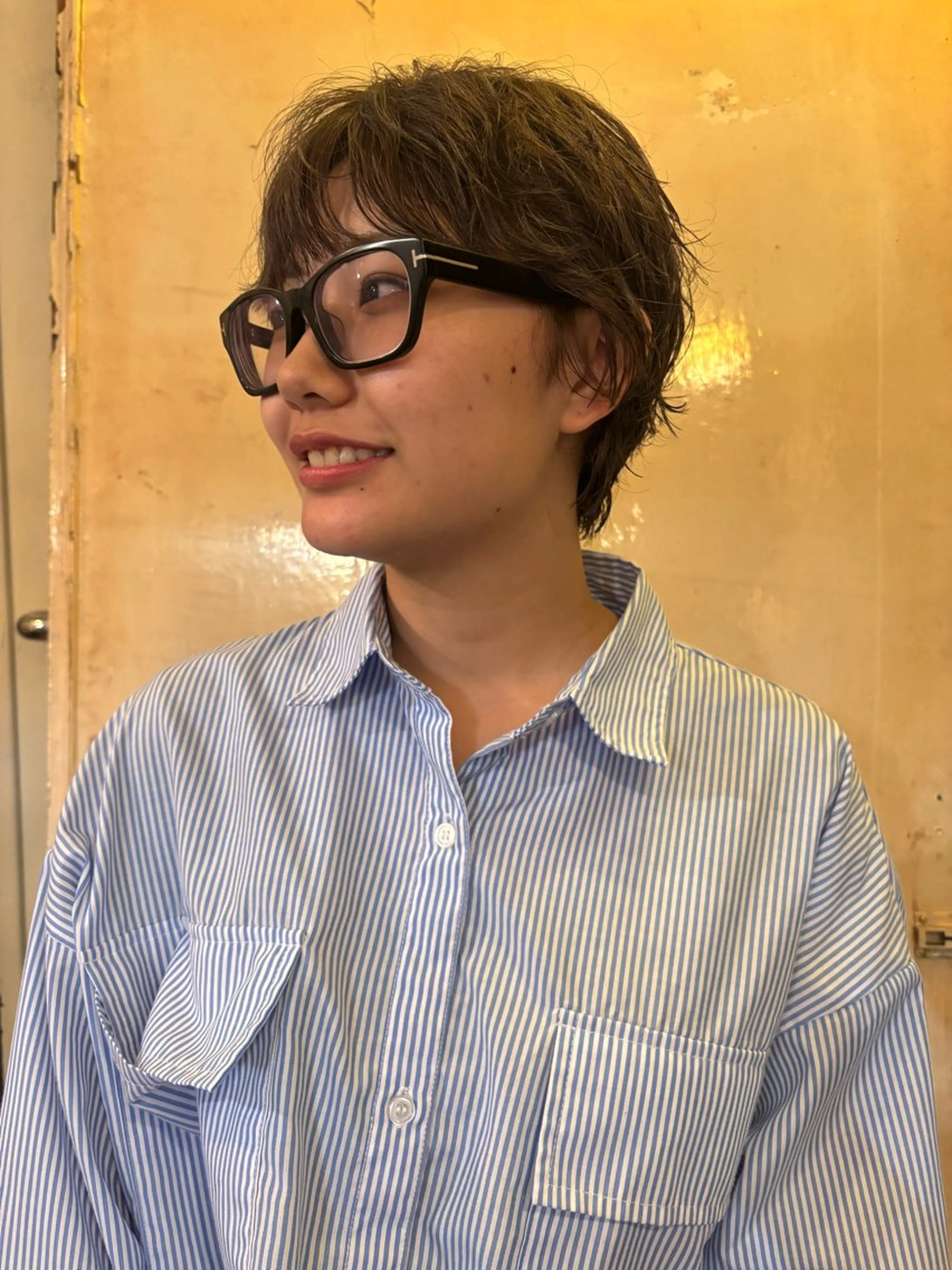 ショート パーマ sea's所属・平果帆/レイヤー /矢場町/ブリーチのヘアスタイル