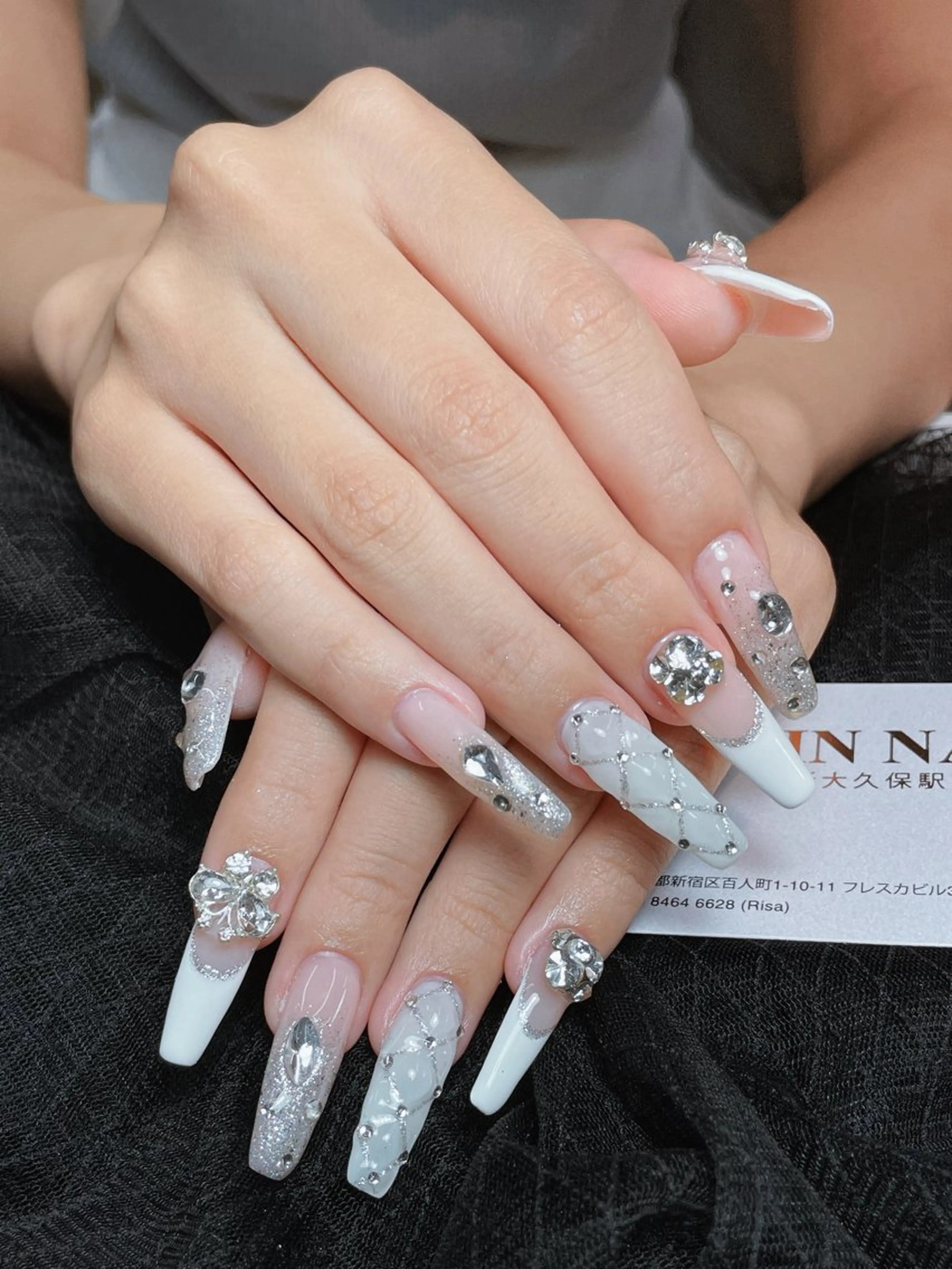 ネイル フレンチネイル ジェルネイル 韓国ネイル マグネットネイル ネイルチップ Rin Nail所属・Rin Nailのネイルデザイン