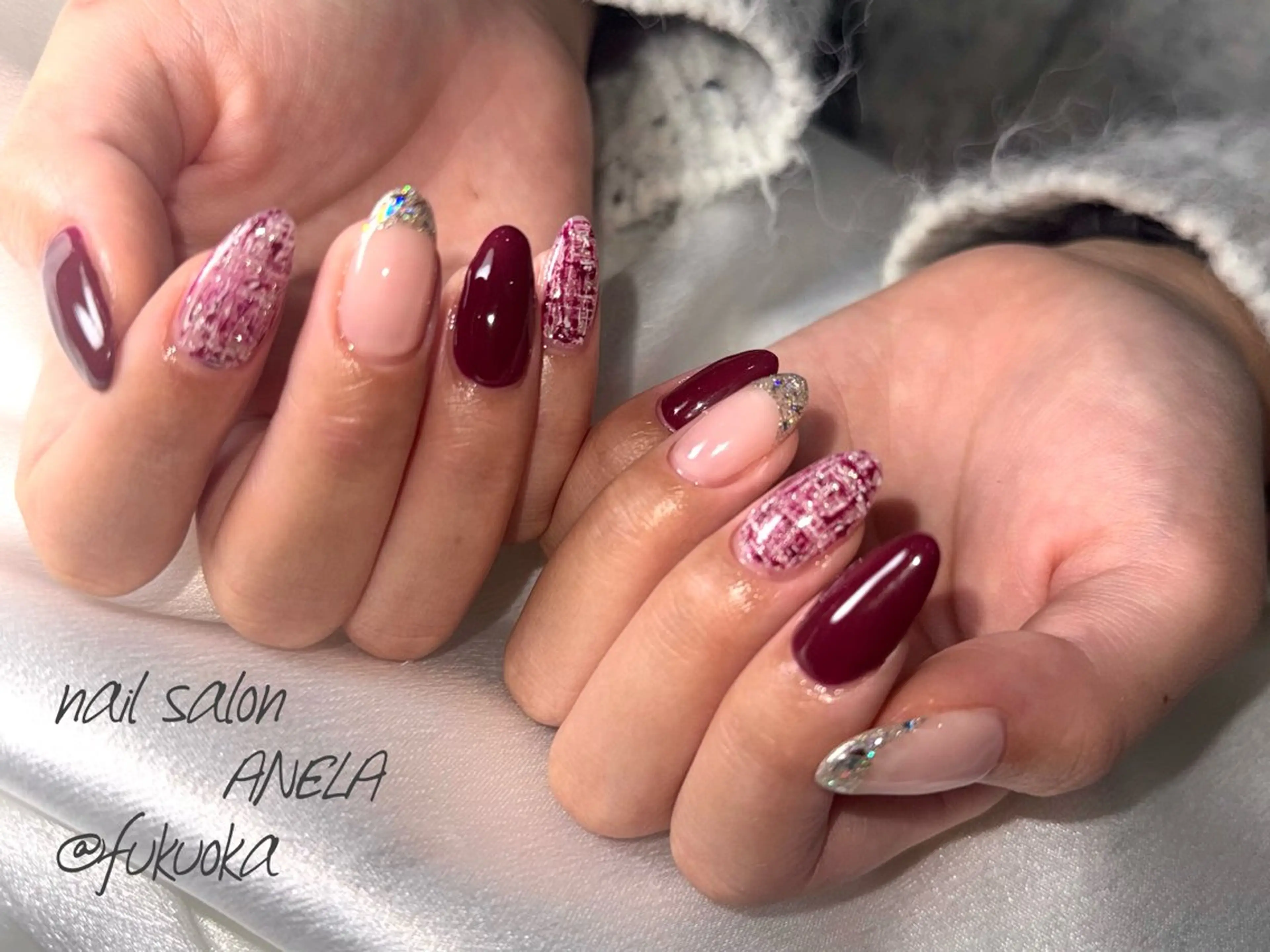 ネイル 冬ネイル ハンドネイル フットネイル nail salon ANELA所属・nail salon ANELA mayaのネイルデザイン