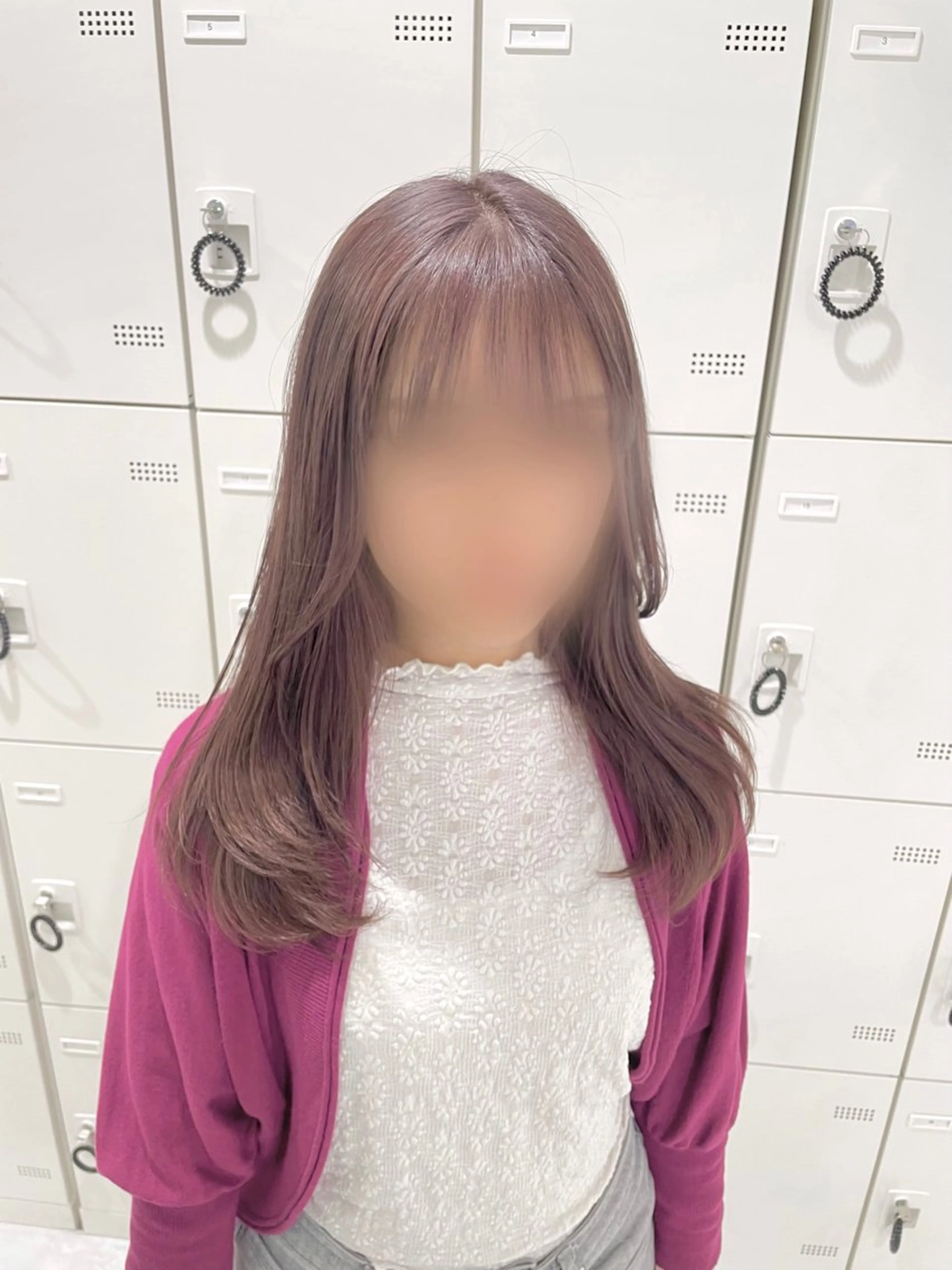 ロング カラー パーマ ヘアアレンジ ヘアカラー トリートメント ヘッドスパ ブリーチカラー/似合 せ🎀amika🎀のヘアスタイル