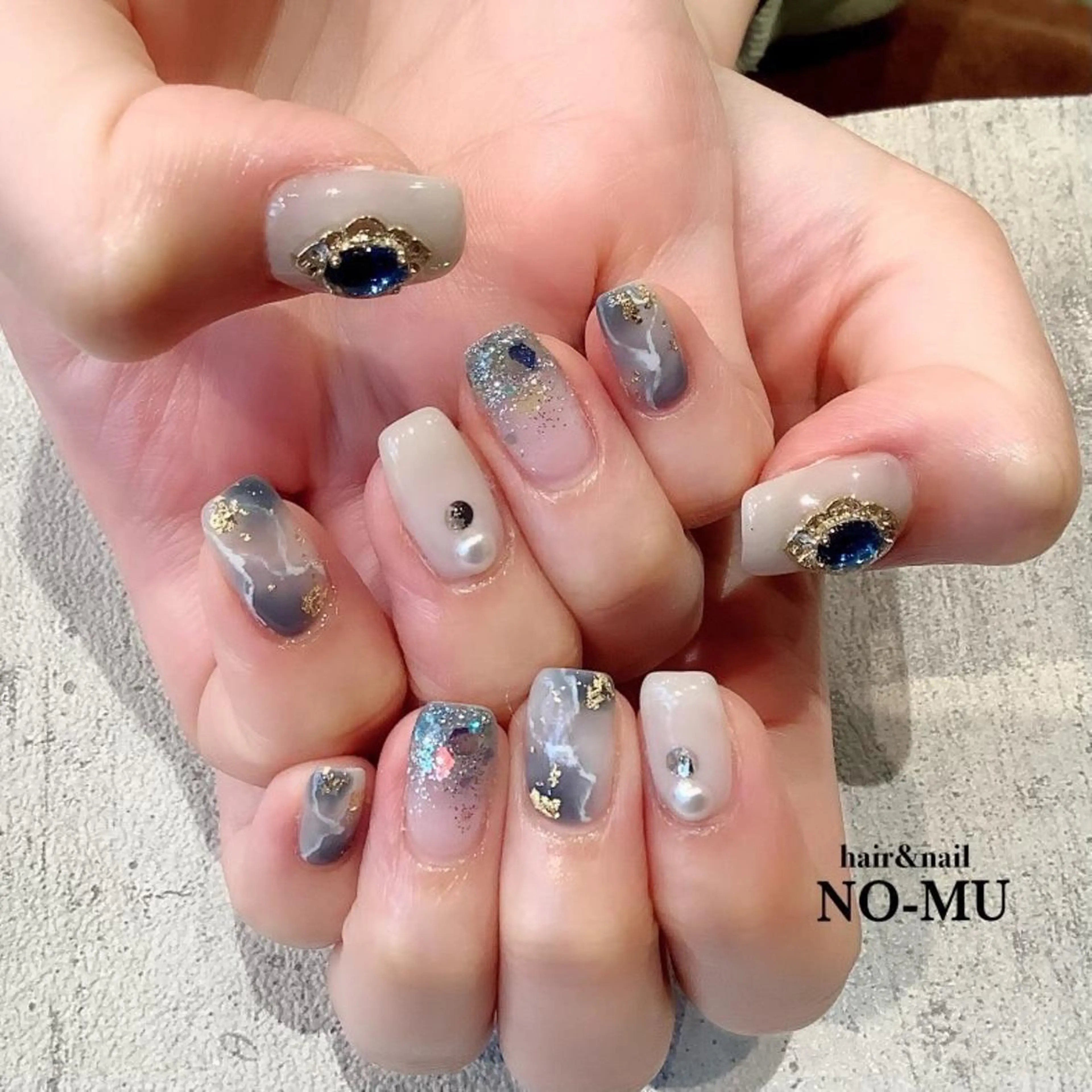 ネイル 持ち込み ハンドネイル hair&nail NO-MU所属・hair&nail NO-MUのネイルデザイン